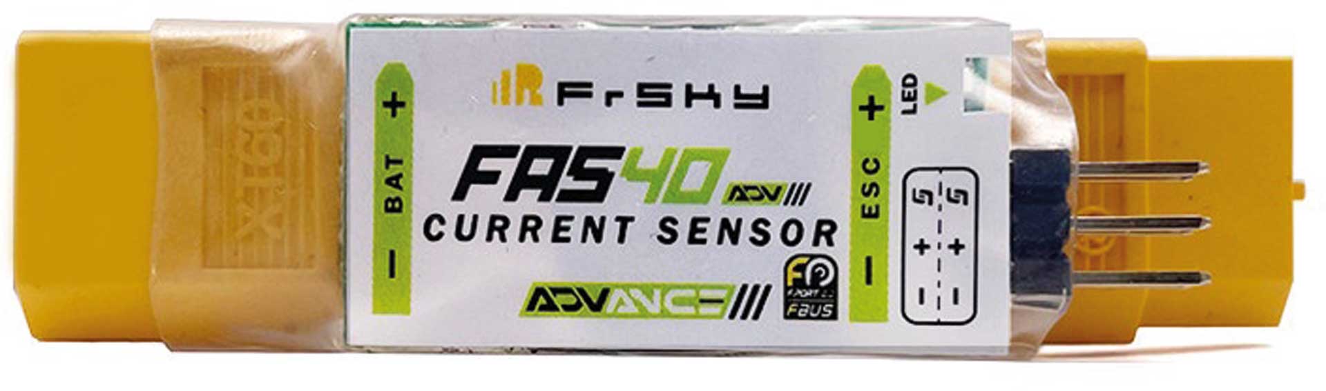 FrSky FAS40 ADV Smart Port und FBUS 40A fähiger Current Sensor 40A, XT60 Stecker