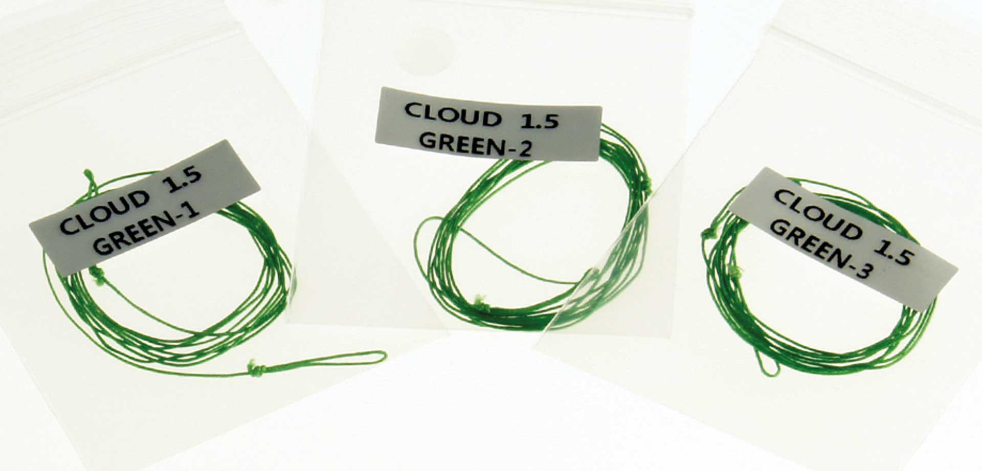 PARA-RC Lignes à troncs D1-D2-D3 Cloud 1.5 Dyneema 0,25mm vert