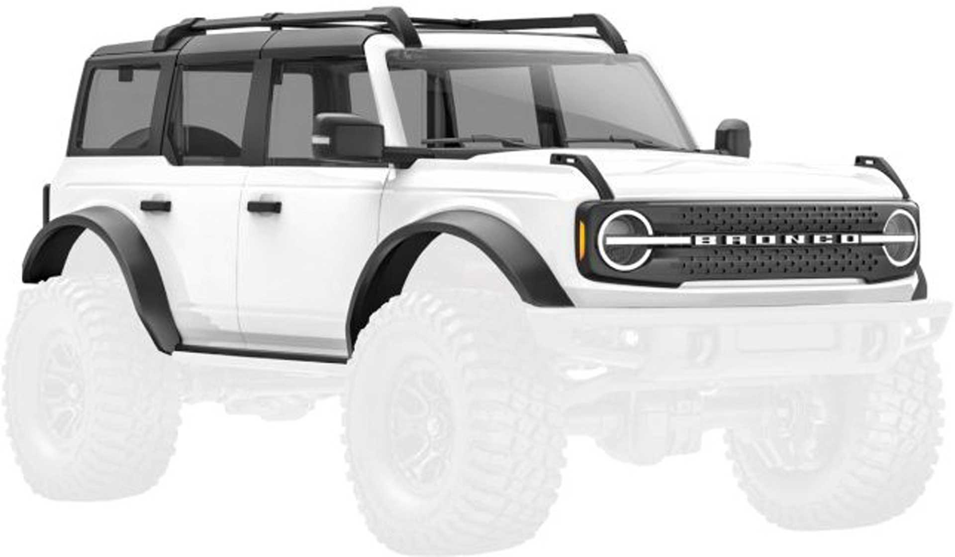 TRAXXAS Carrosserie TRX-4M Ford Bronco BLANC 1/18 complet