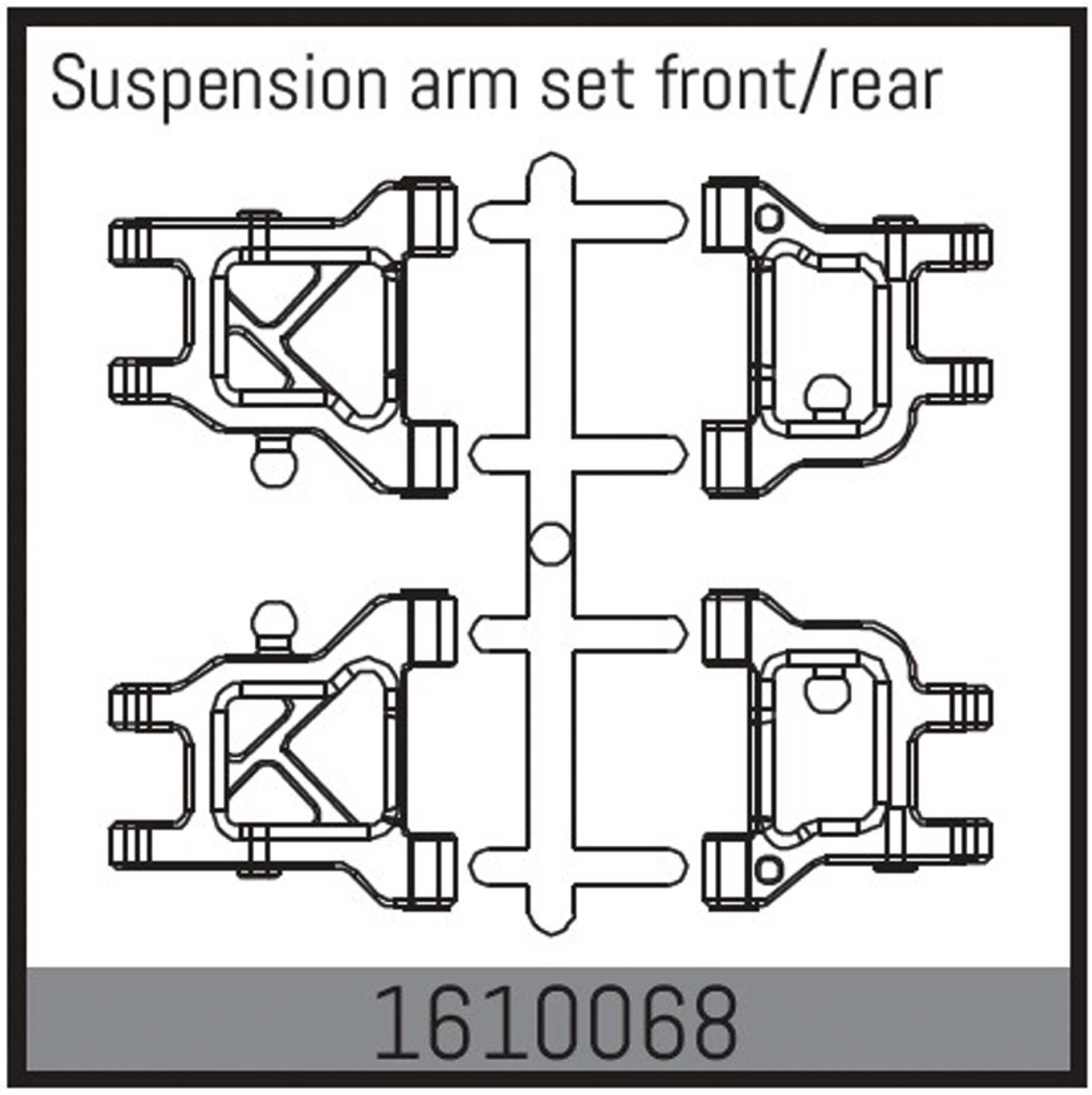 ABSIMA Suspension arm set front/rear