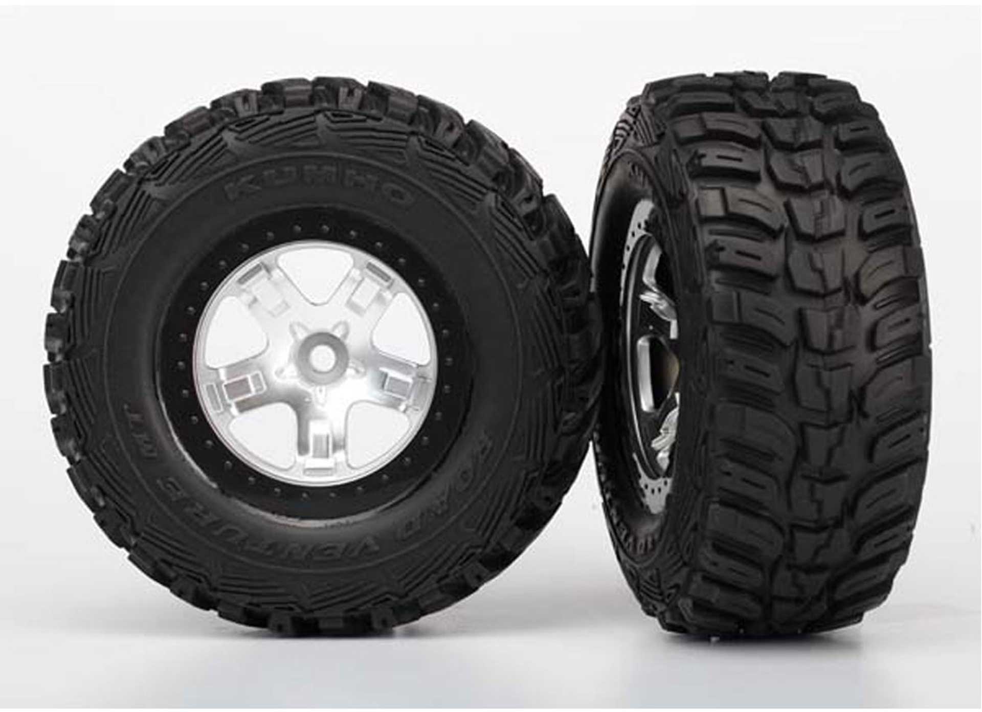 TRAXXAS ROUES MONTEES COLLEES KUMHO POUR 4X4 AVANT/ARRIERE - 4X2 ARRIERE (2)