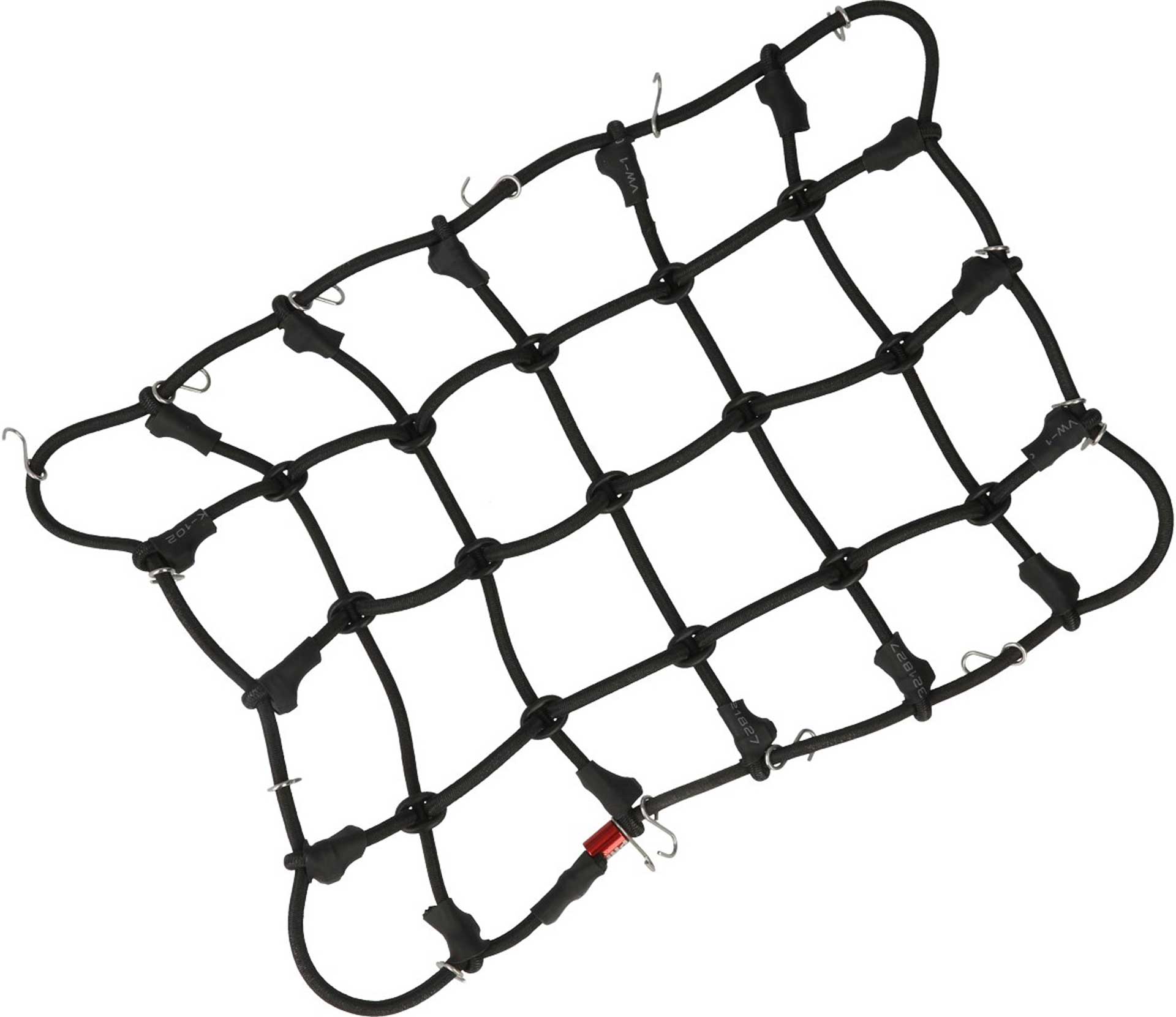 ROBITRONIC Gepäcknetz mit Haken Schwarz (190mm x 120mm)