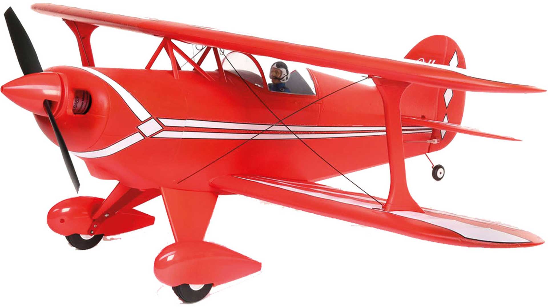 E-FLITE PITTS S-1S BNF BASIC WITH AS3X AND SAFE SELECT TECHNOLOGY