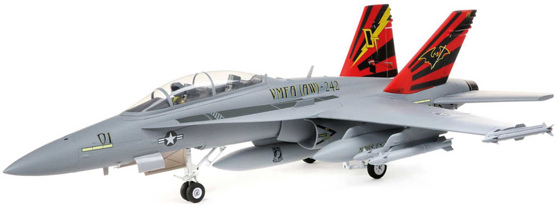 E-FLITE F-18 80mm EDF BNF Basic w/AS3X and SAFE Select