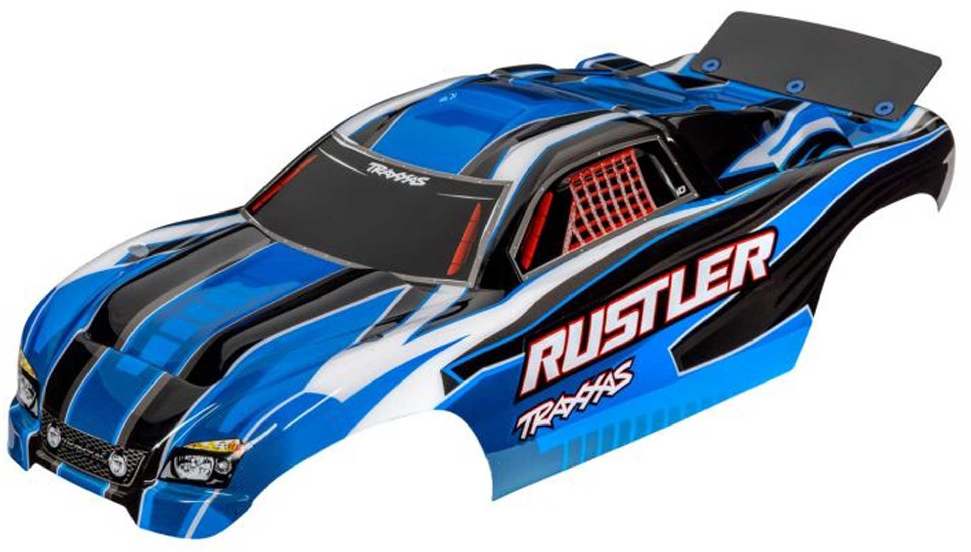 TRAXXAS Karosserie Rustler 2WD / VXL Blau lackiert