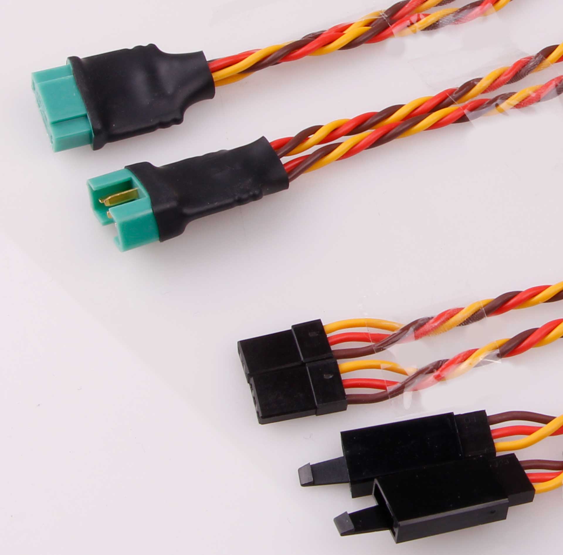 Robbe Modellsport cable set for 2 Servos MPX "Hochstrom" connector system to Graupner/UNI 300mm 22AWG/0,32²mm 1 pair