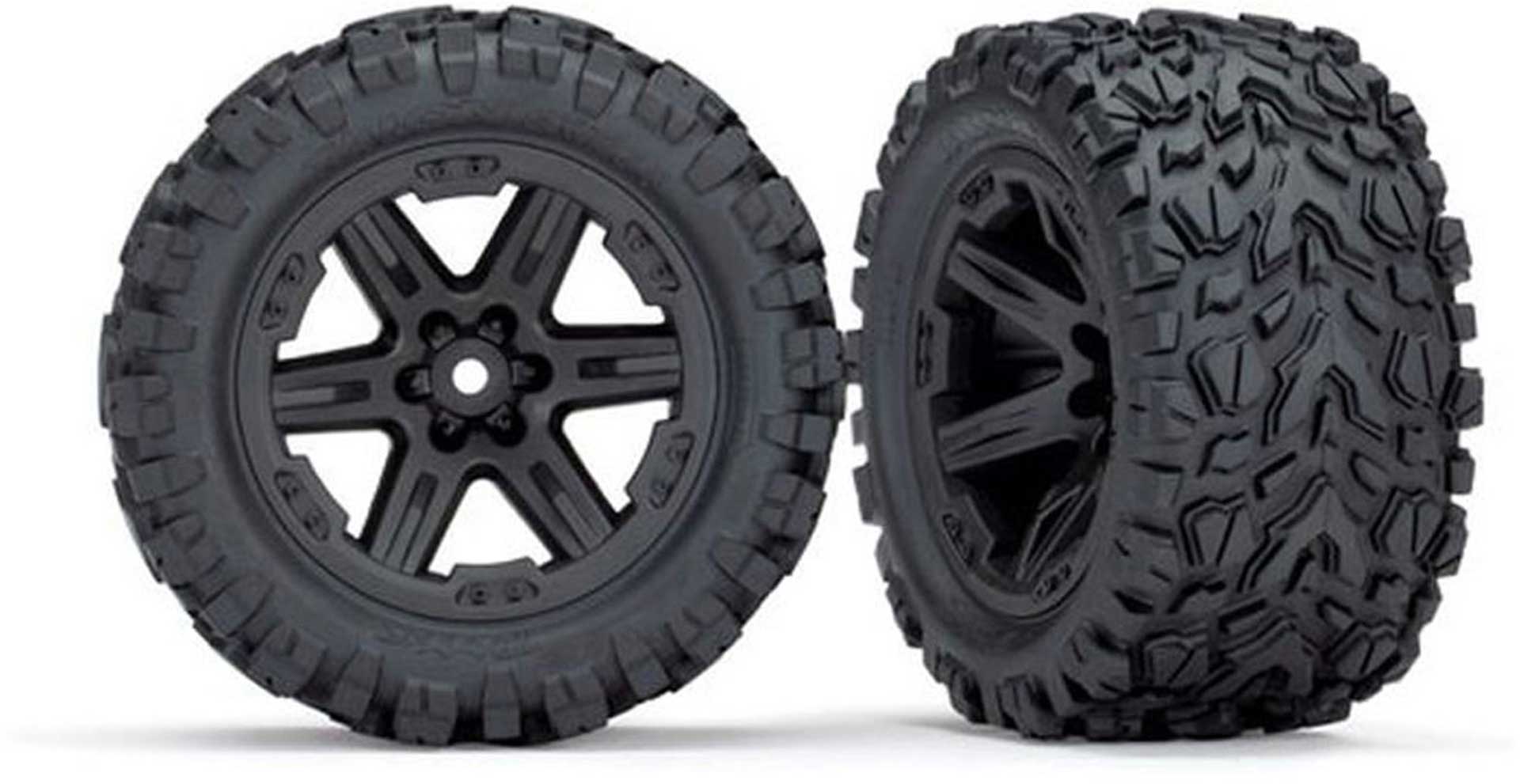 TRAXXAS Reifen & Felgen montiert 2.8 (2wd hinten) Felgen schwarz