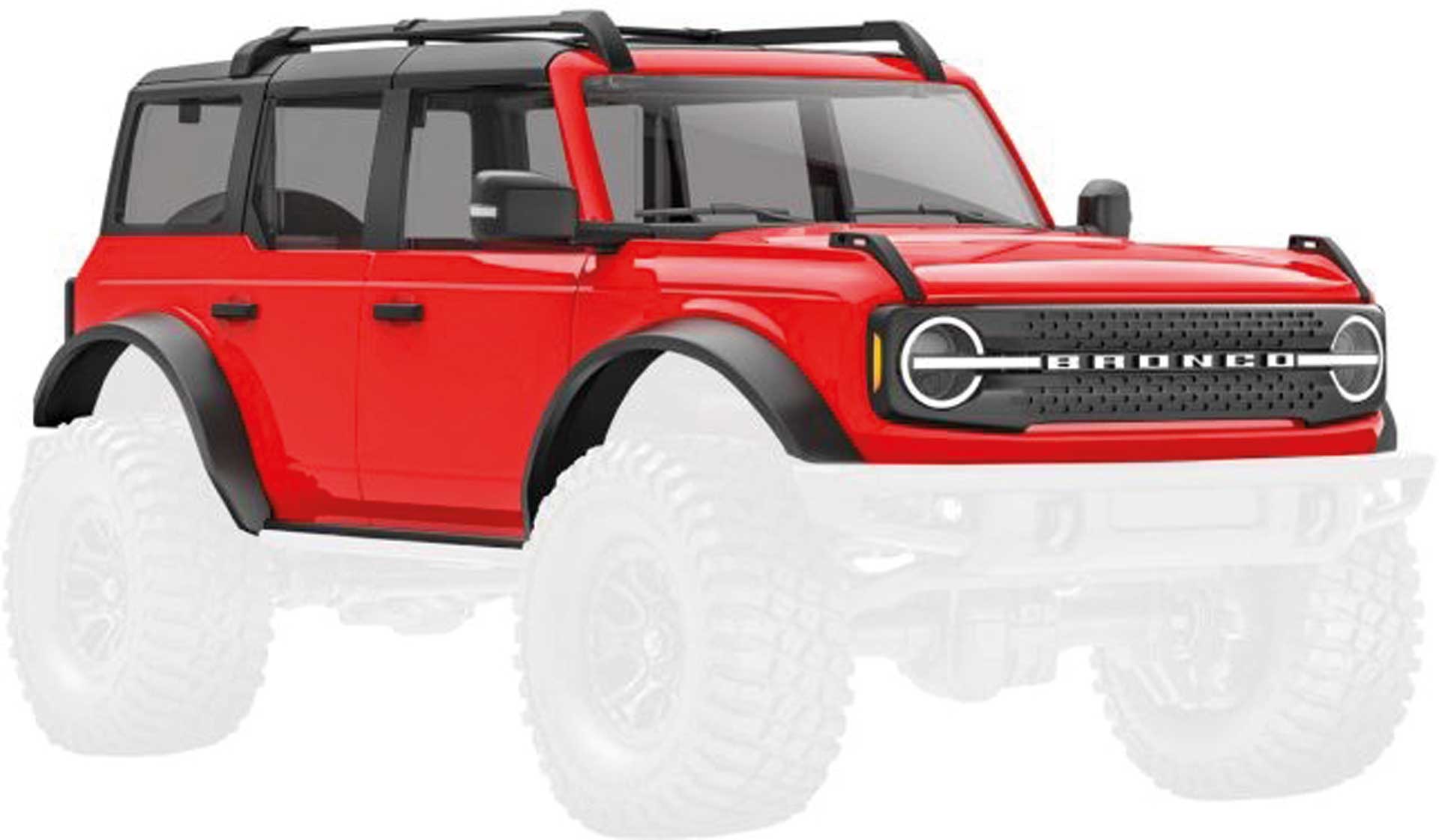 TRAXXAS Carrosserie TRX-4M Ford Bronco ROUGE 1/18 complet