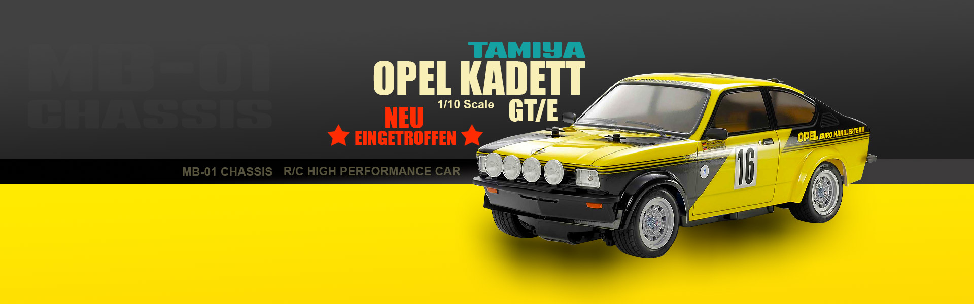 Tamiya Opel Kadett GT E Rally RC Car 1:10
