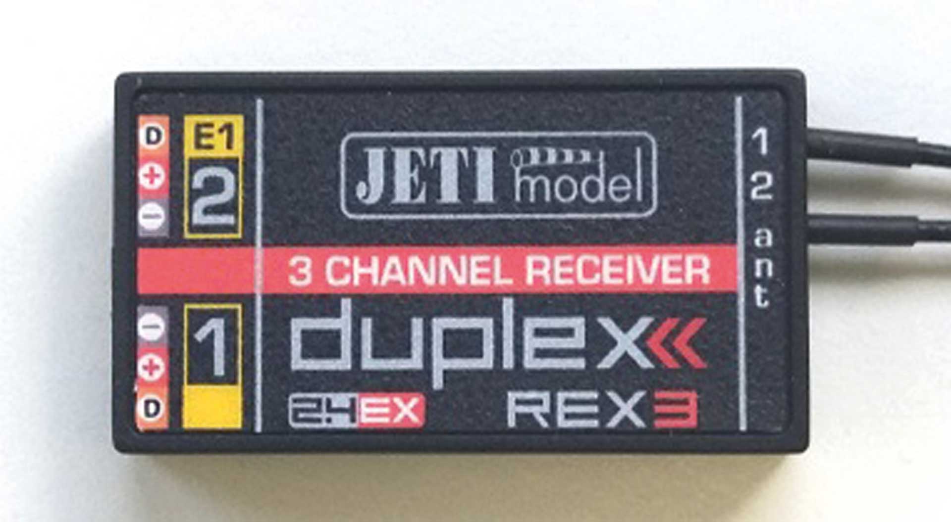 JETI DUPLEX 2.4EX récepteur REX 3 A40