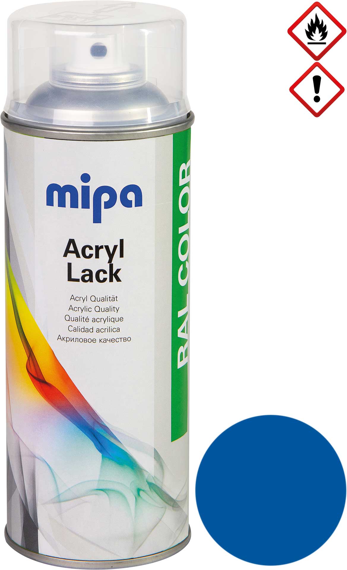 mipa RAL 5017 Bleu trafic 1K acrylique Laque Spray 400 ml