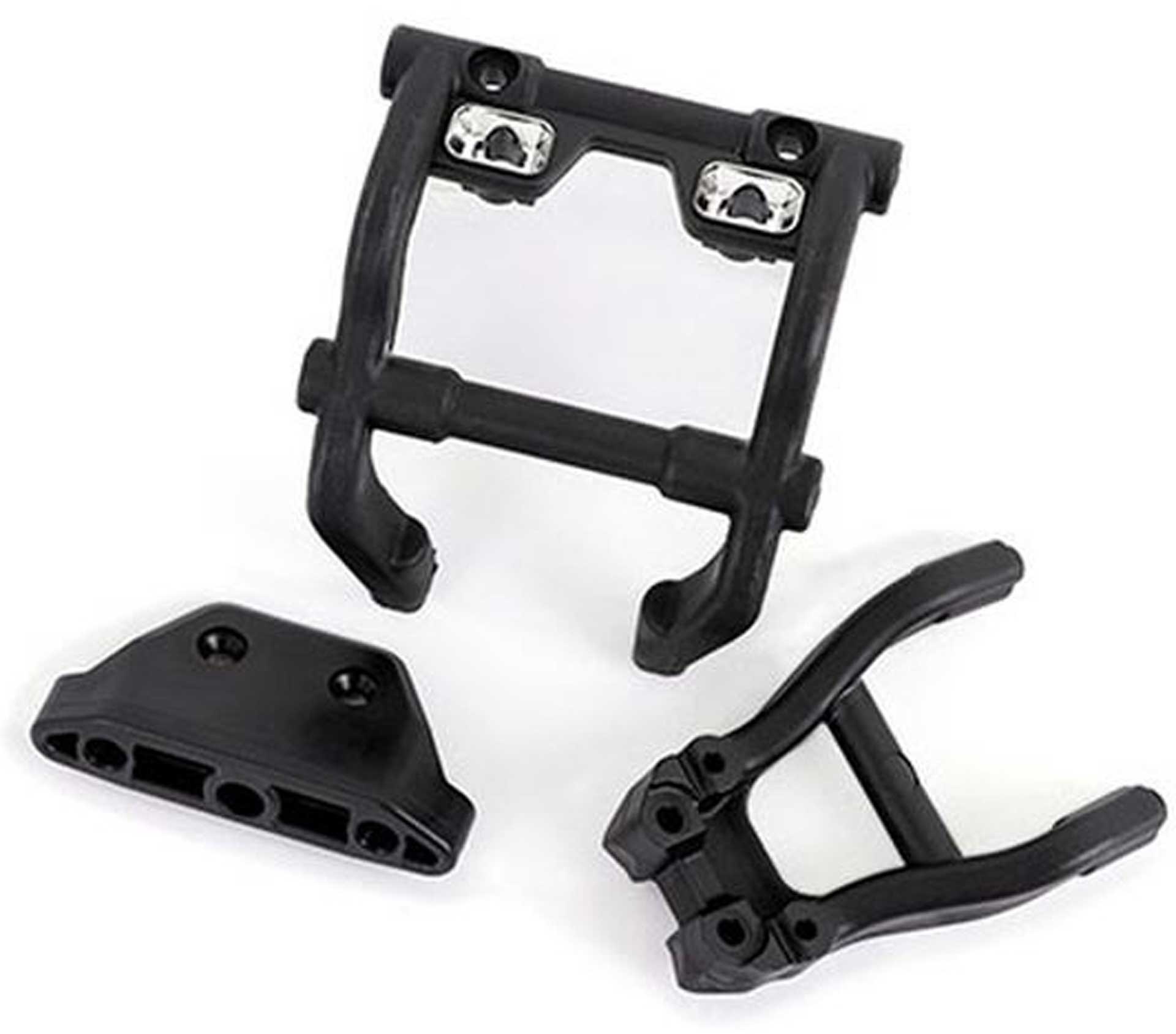TRAXXAS WHEELIEBAR-HOLDER + SKID-PLATES WITH LED LIGHT MOUNTING 4WD STAMPEDE