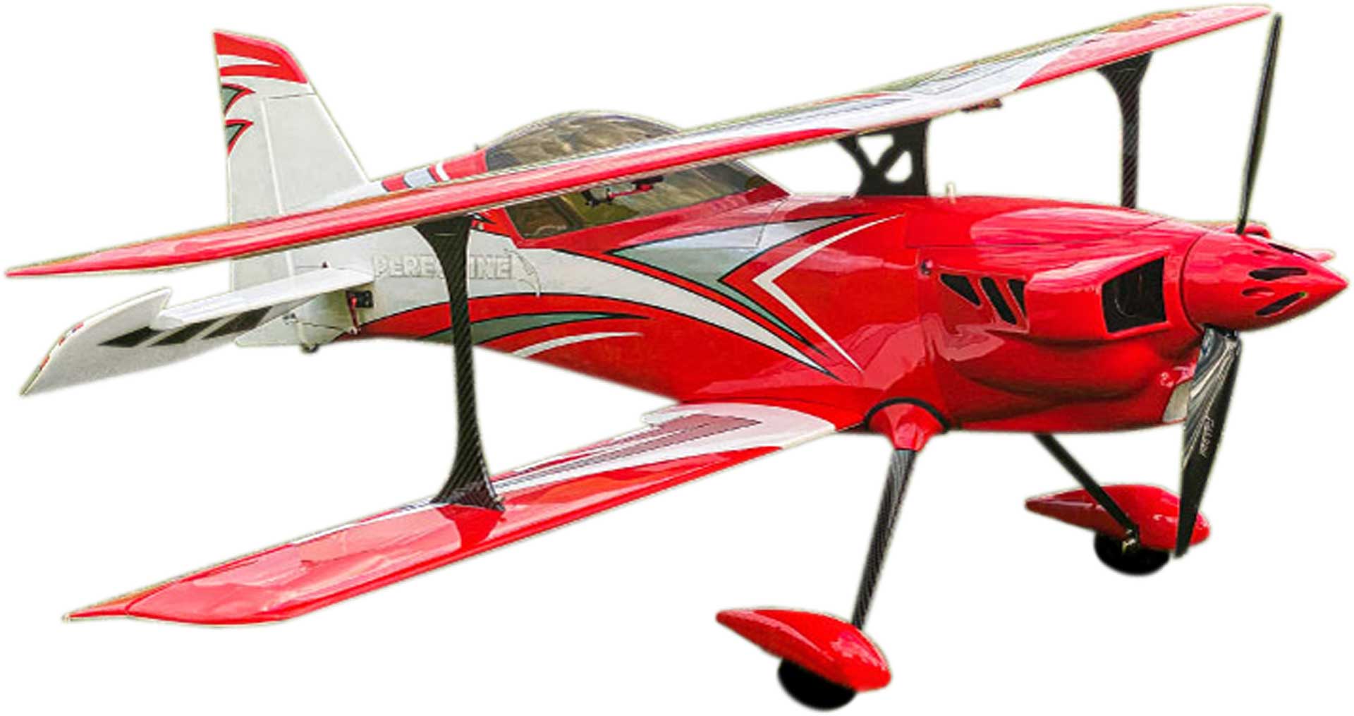 EXTREMEFLIGHT-RC Peregrine 53" red/white biplane ARF