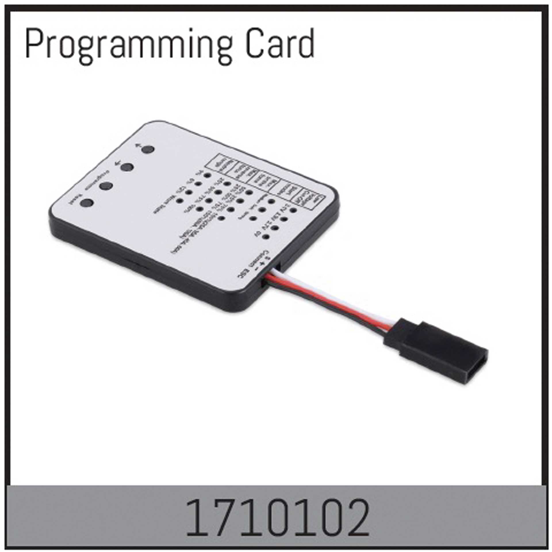 Absima Mamba 7: Programming Card
