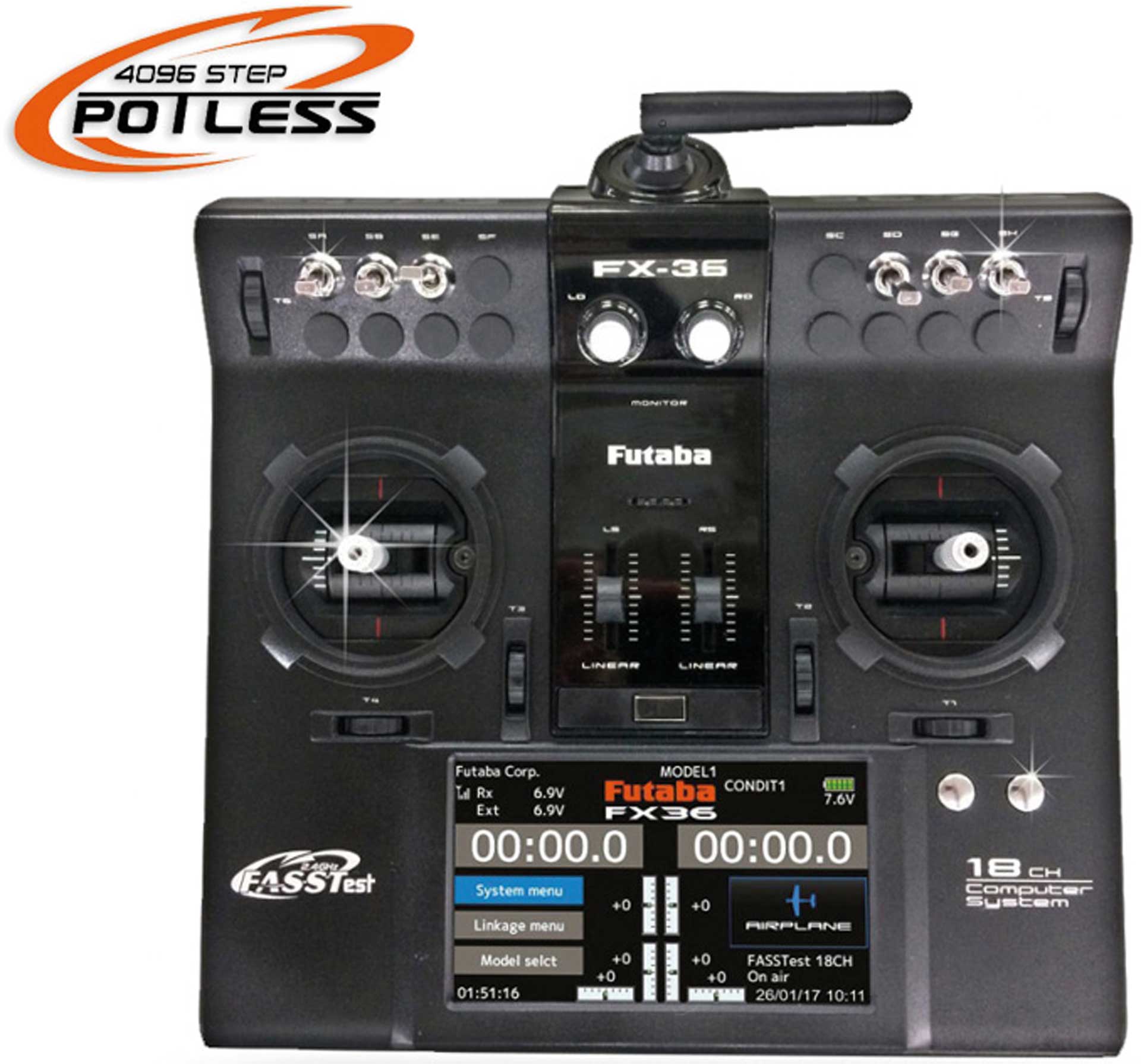 FUTABA FX-36 + R7208SB Potless remote control