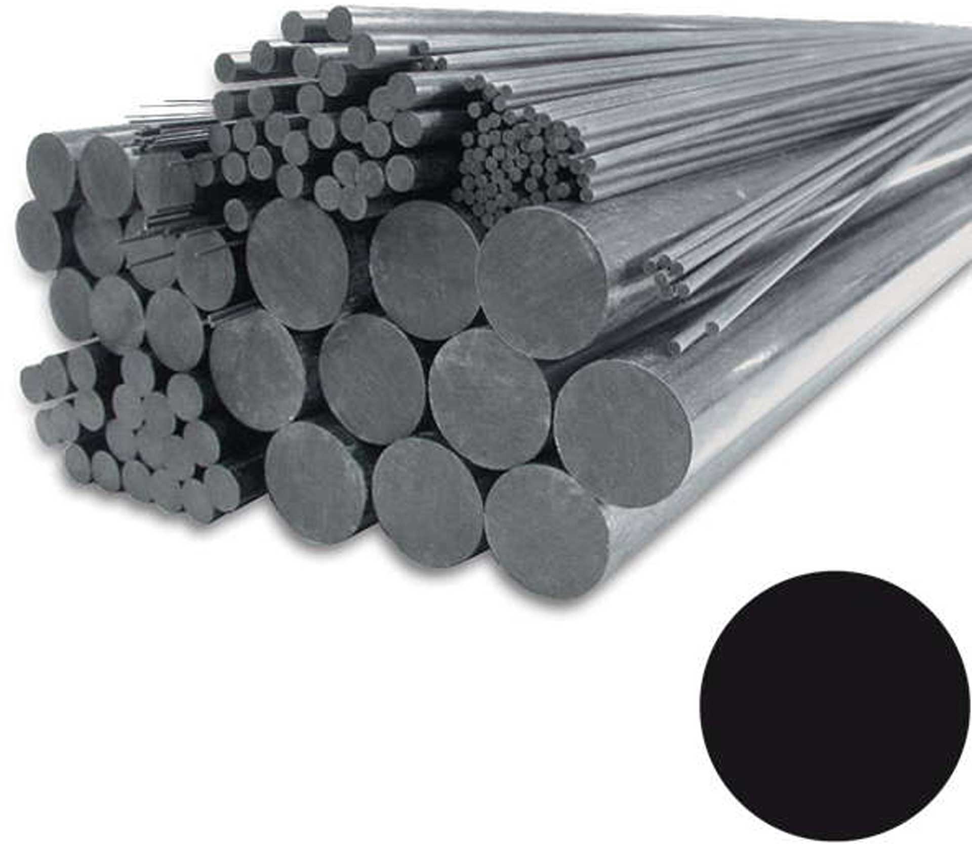 R&G Carbon round bar (Ø 1.0 mm) x 1000 mm