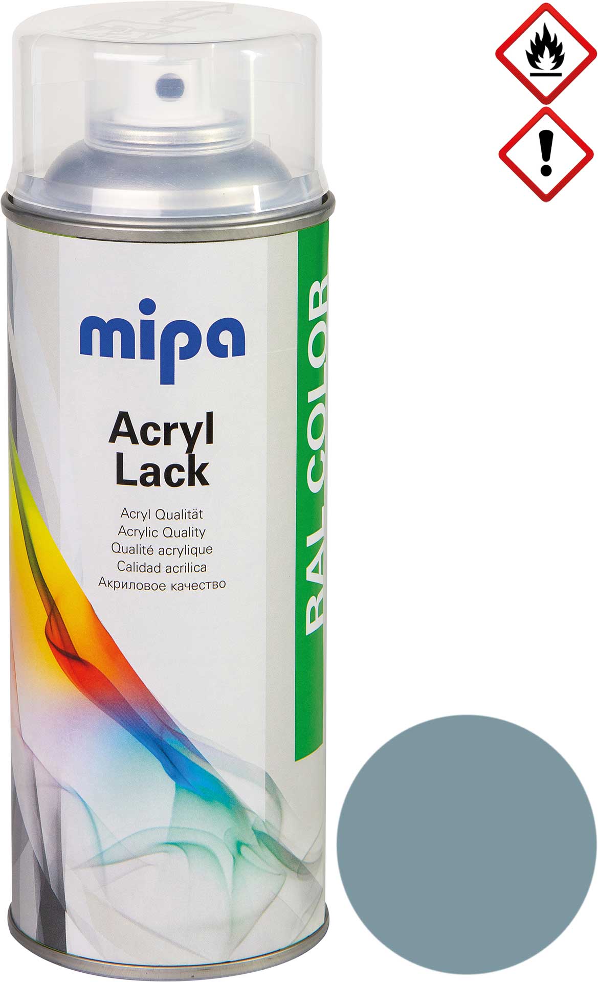 mipa RAL 7000 Gris de la Feh Spray de peinture acrylique 1K 400ml