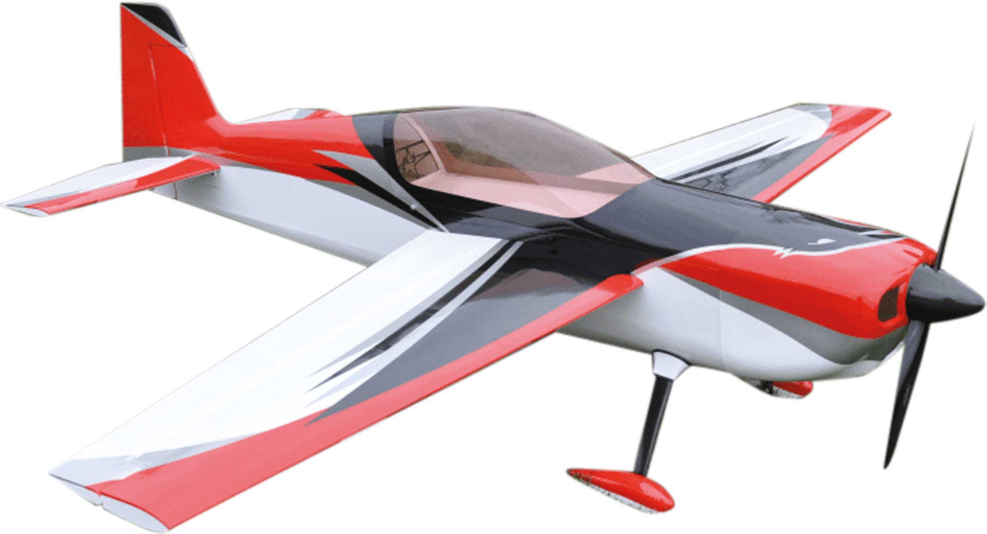 AJ AIRCRAFT Raven DT ARF 73" Rouge Modèle de voltige 1,85m ( double aile conique )
