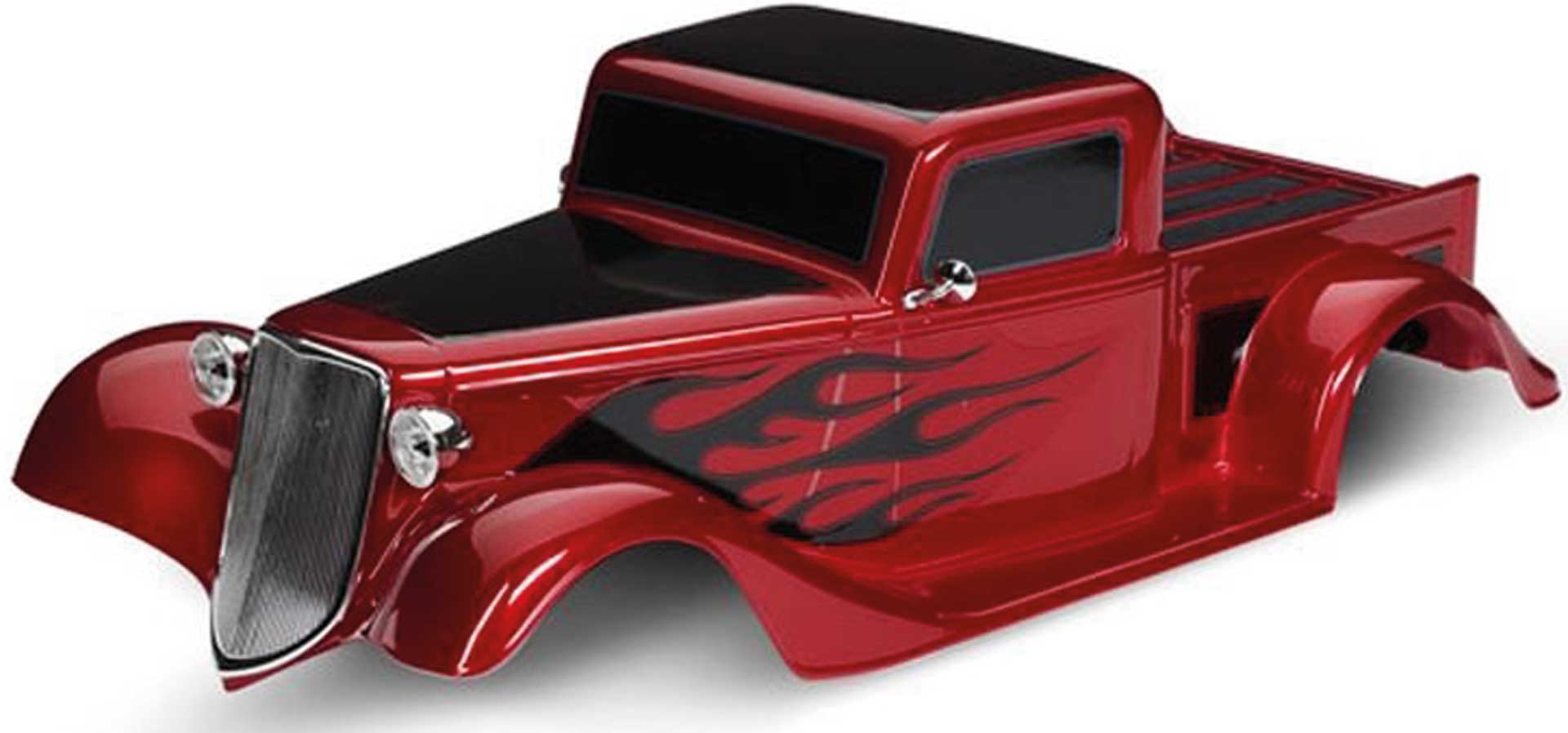 TRAXXAS Carosserie  Factory Five '35 Hot Rod Truck (rouge peint) + accessoires