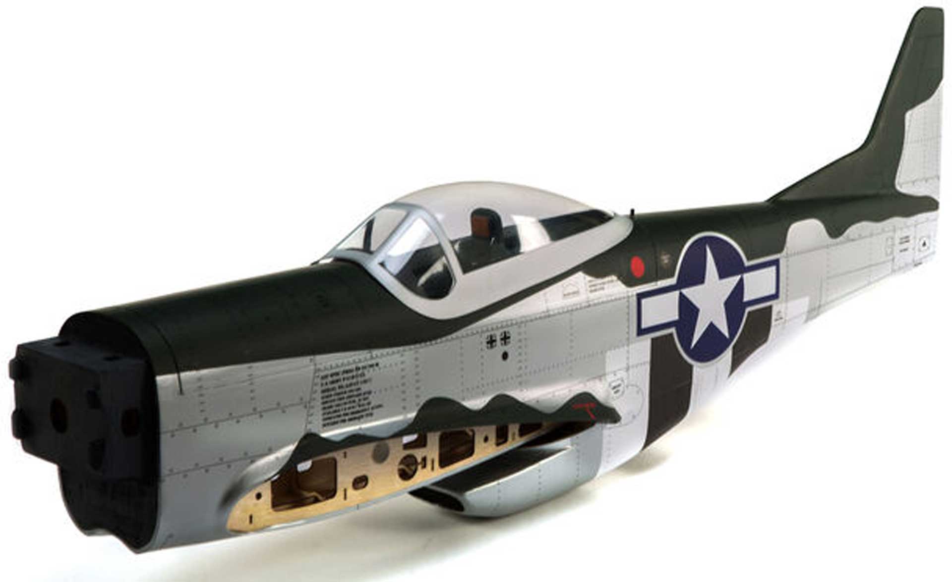 HANGAR 9 Fuselage w/ Hatch: P-51D 20cc
