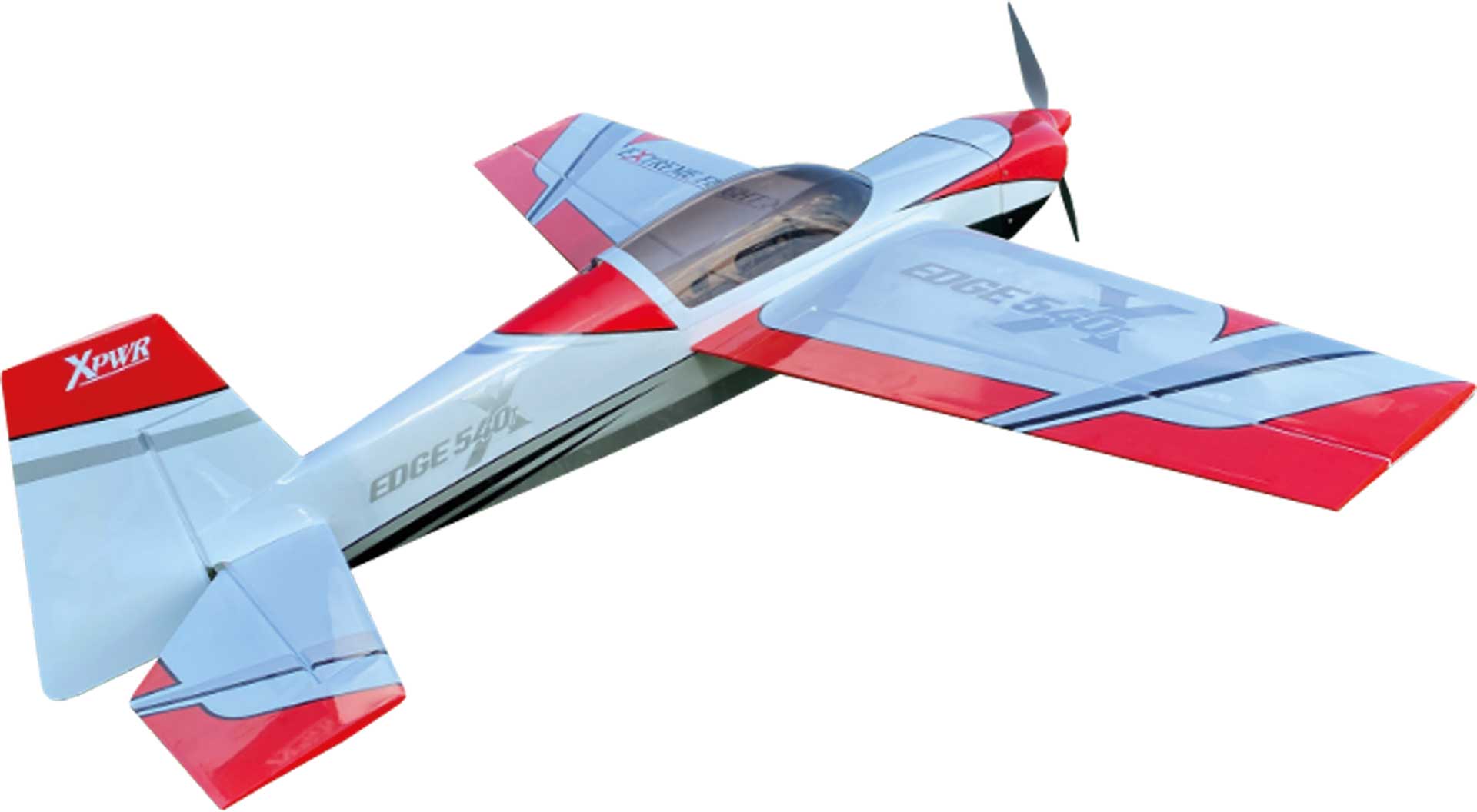 EXTREMEFLIGHT-RC Edge 540 48" V2 Plus rouge/blanc ARF avec fermeture rapide des ailes
