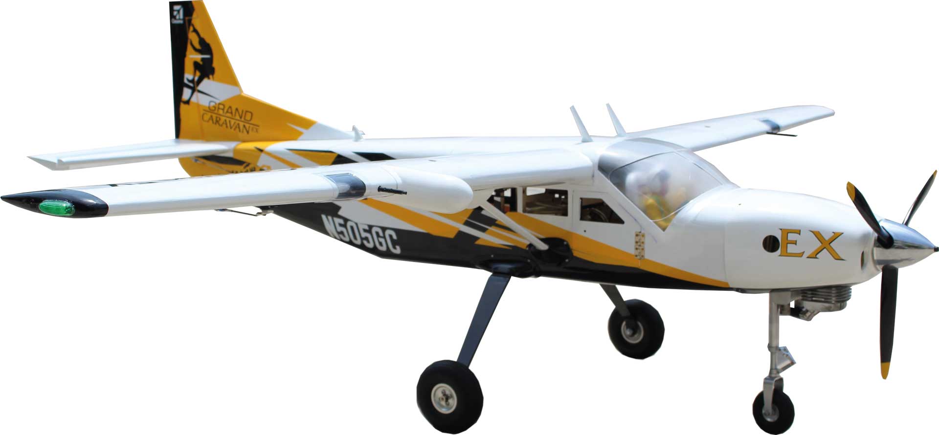 Seagull Models ( SG-Models ) Cessna 208 Grand Caravan EX 85" 45cm³ noir / jaune