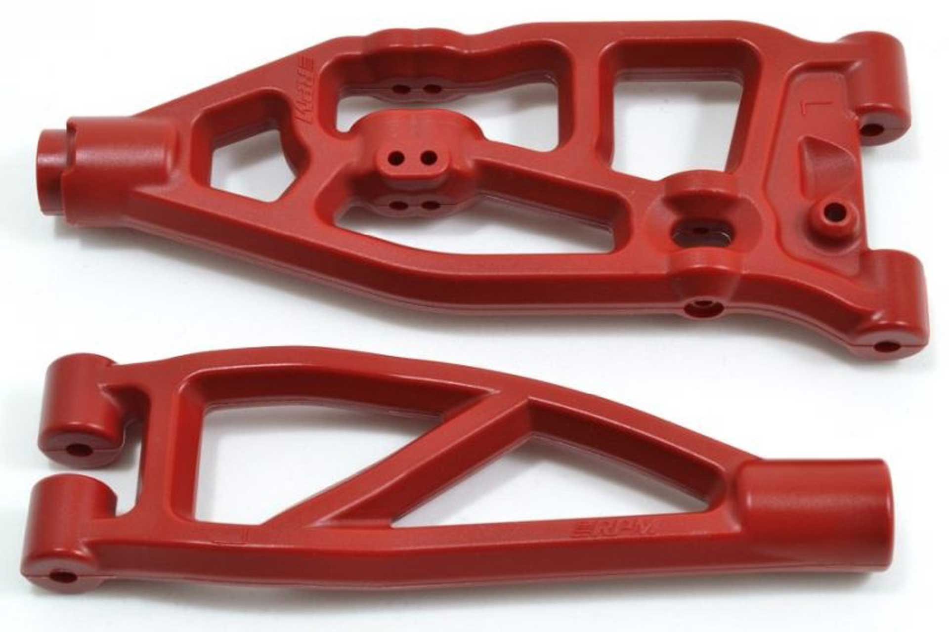 RPM WISHBONE FRONT LEFT RED, BOTTOM/TOP V5/EXB VERSIONS OF 6S ARRMA KRATON / OUTCAST / NOTORIOUS / FIRETEAM / TALION