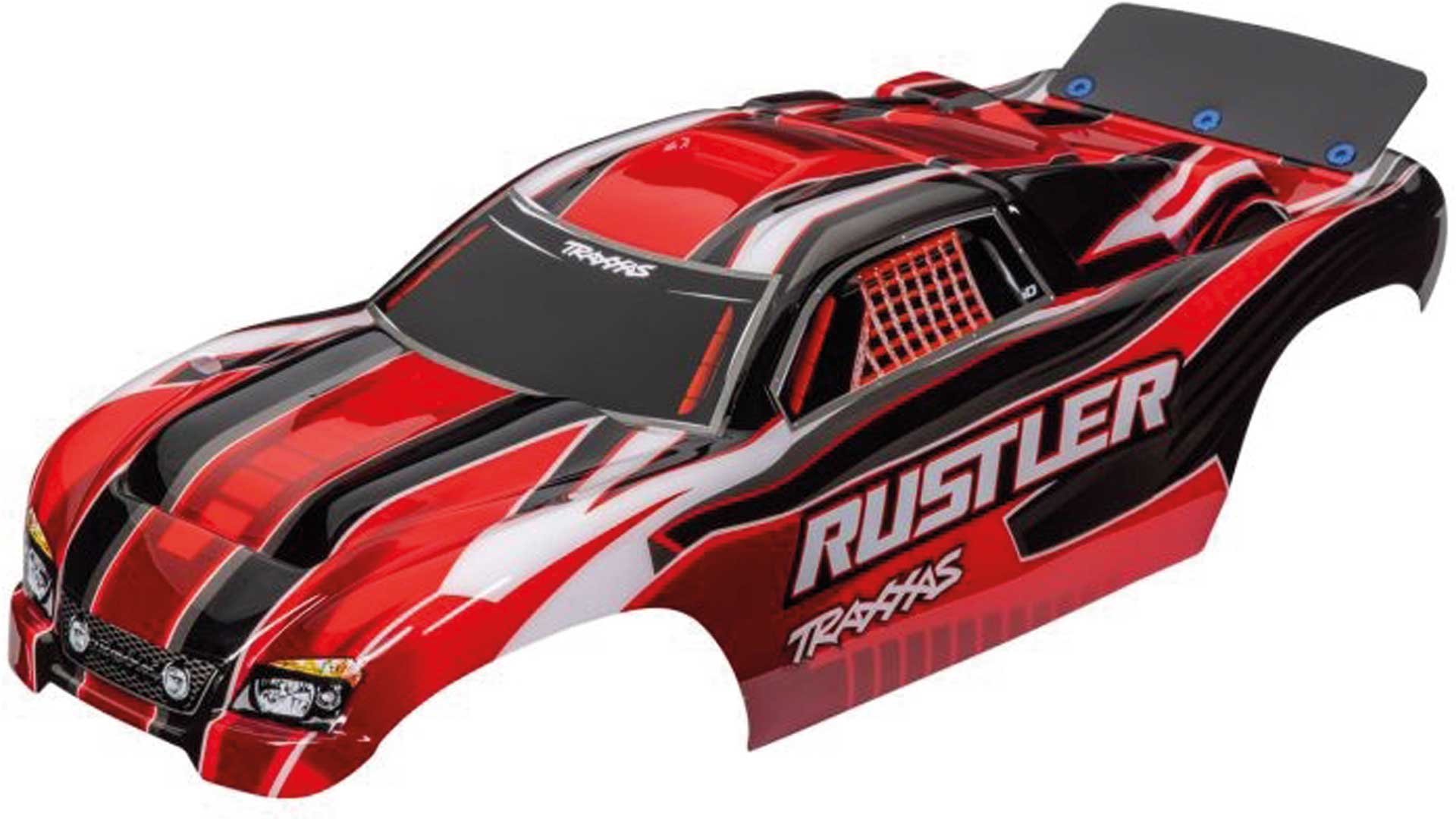 TRAXXAS Carrosserie Rustler 2WD / VXL Rouge lackiert