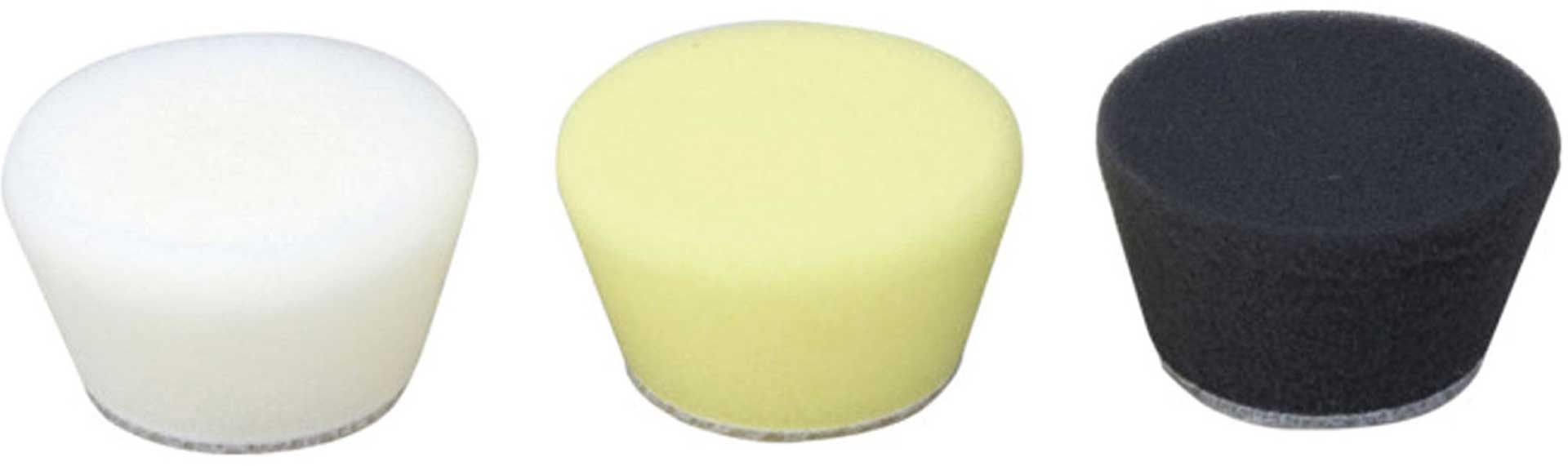 PROXXON Polishing sponge conical  diameter 30mm medium, yellow 2 pcs