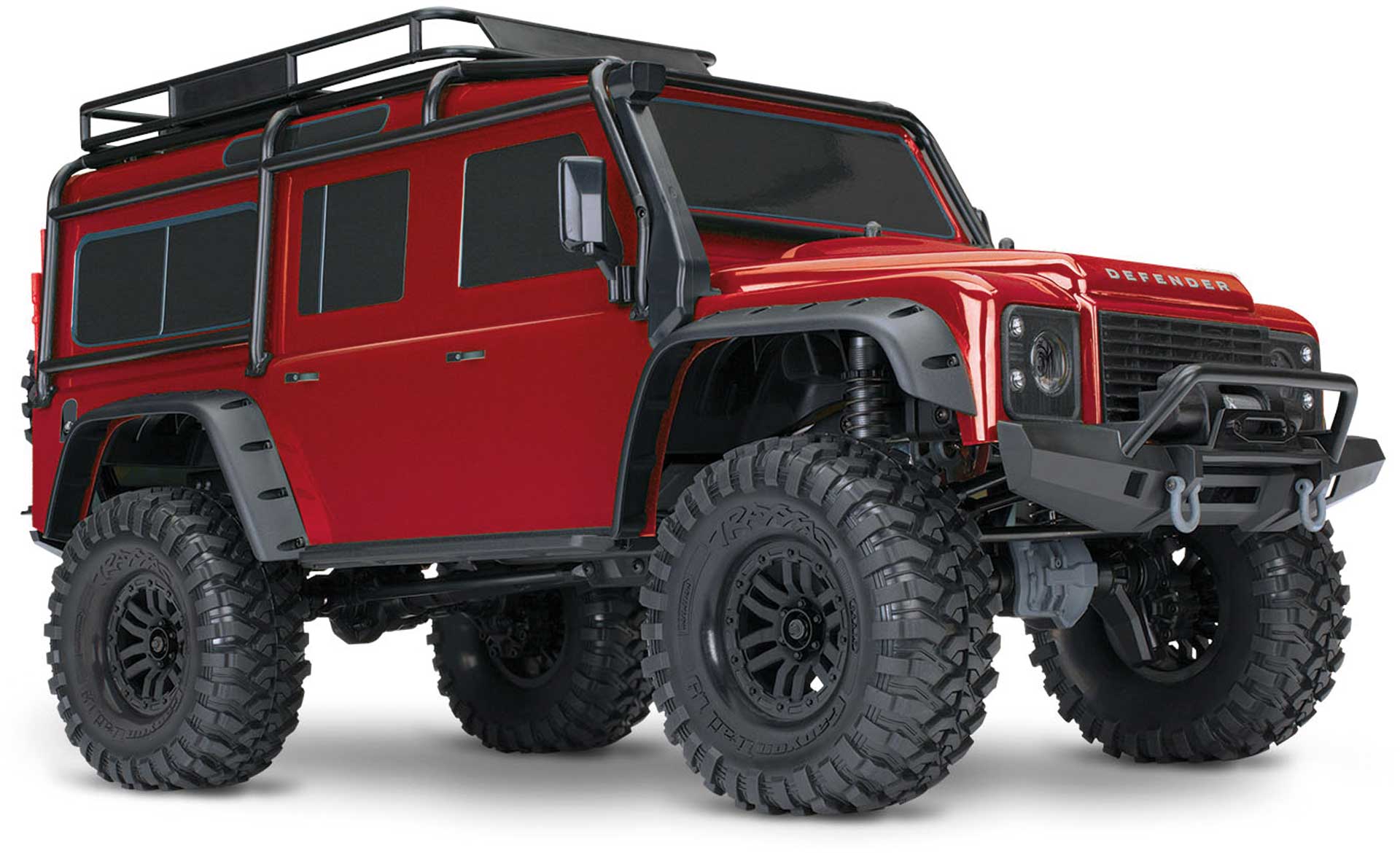 TRAXXAS TRX-4 LAND ROVER DEFENDER ROT 1/10 4X4 RTR SCALE CRAWLER BRUSHED