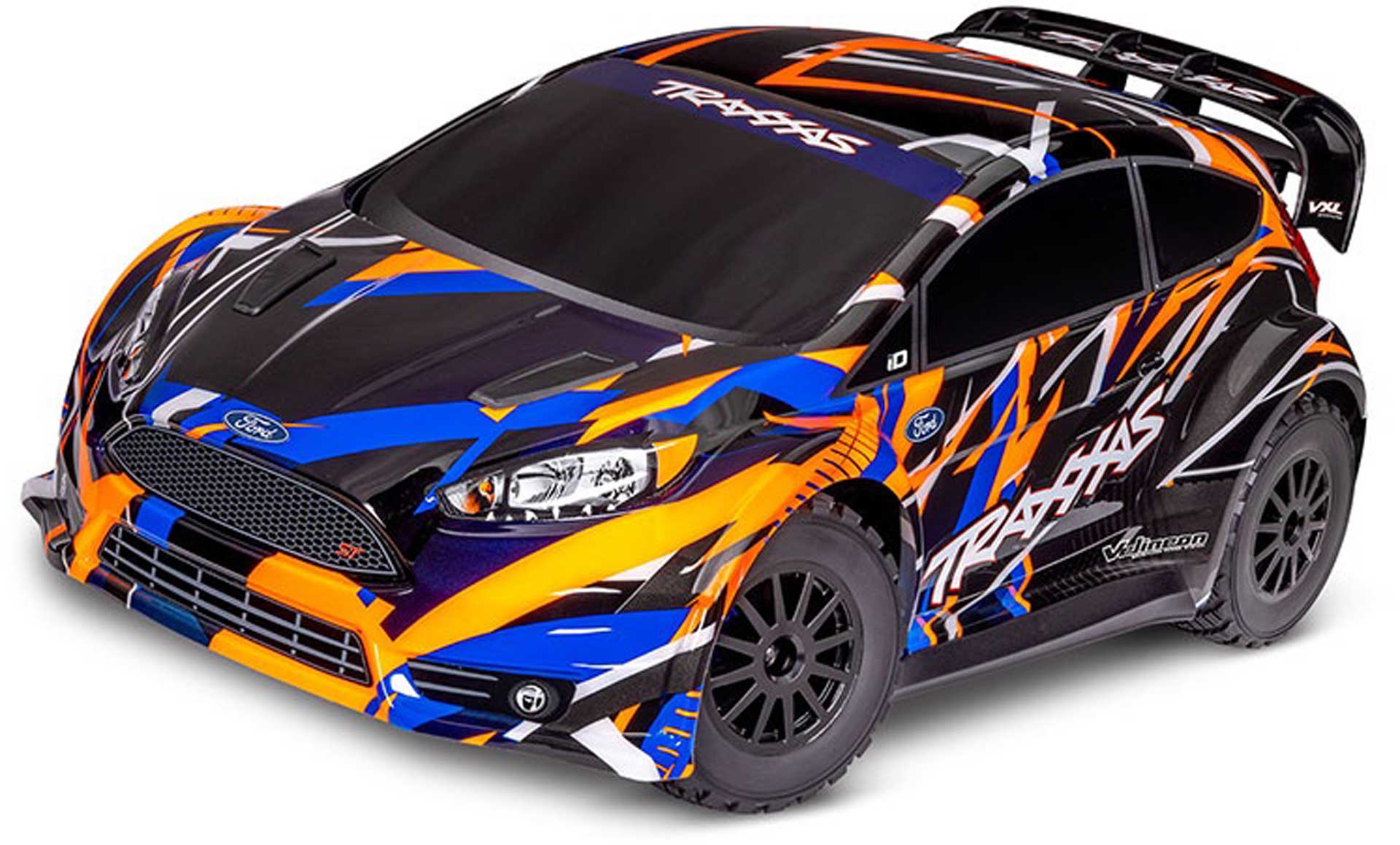 TRAXXAS FORD FIESTA ST ORANGE 1/10 RALLY VXL RTR BRUSHLESS SANS BATTERIE NI CHARGEUR