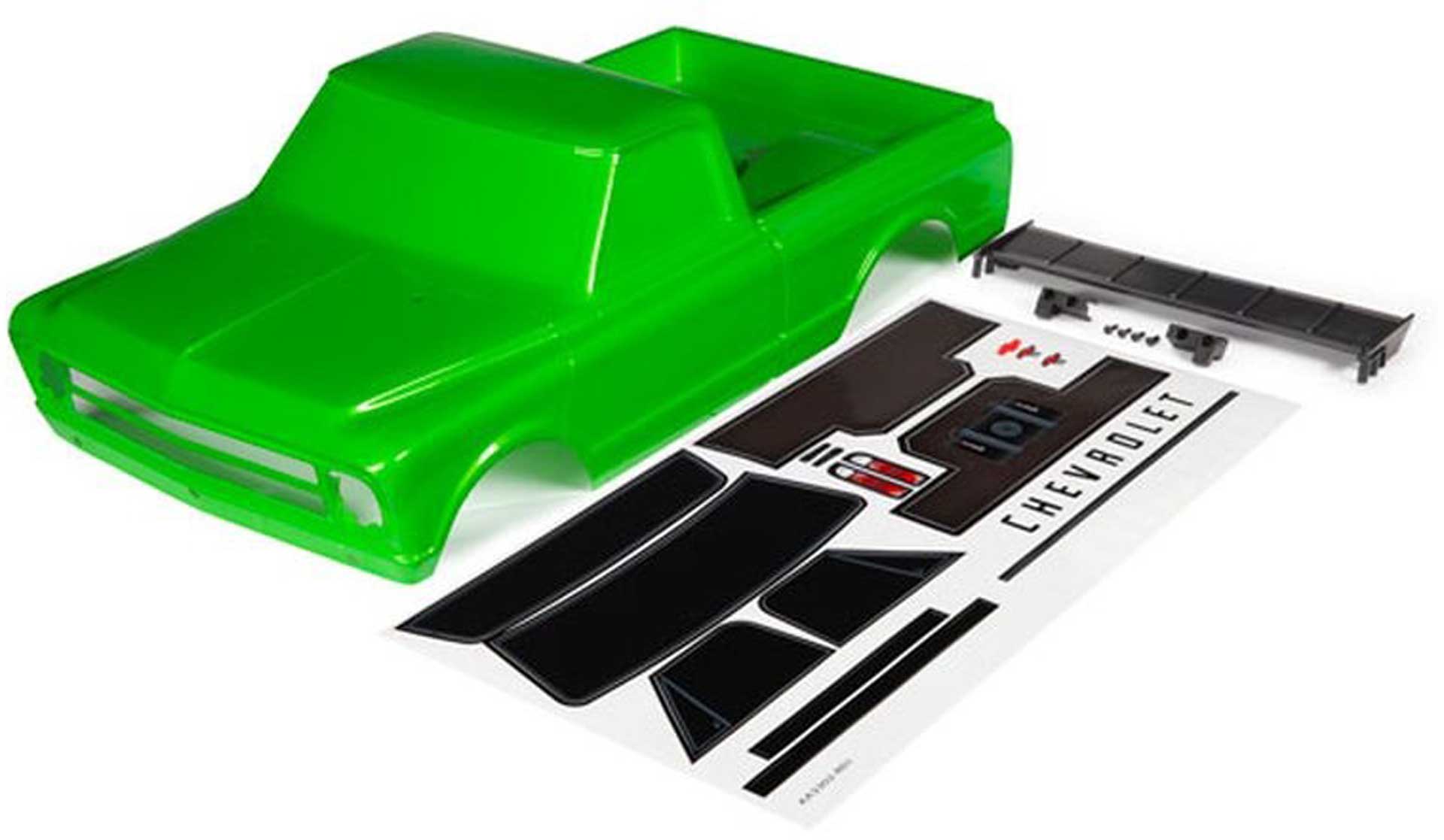 TRAXXAS Carosserie  Chevrolet C10 vert inclus  Flügel & Autocollants