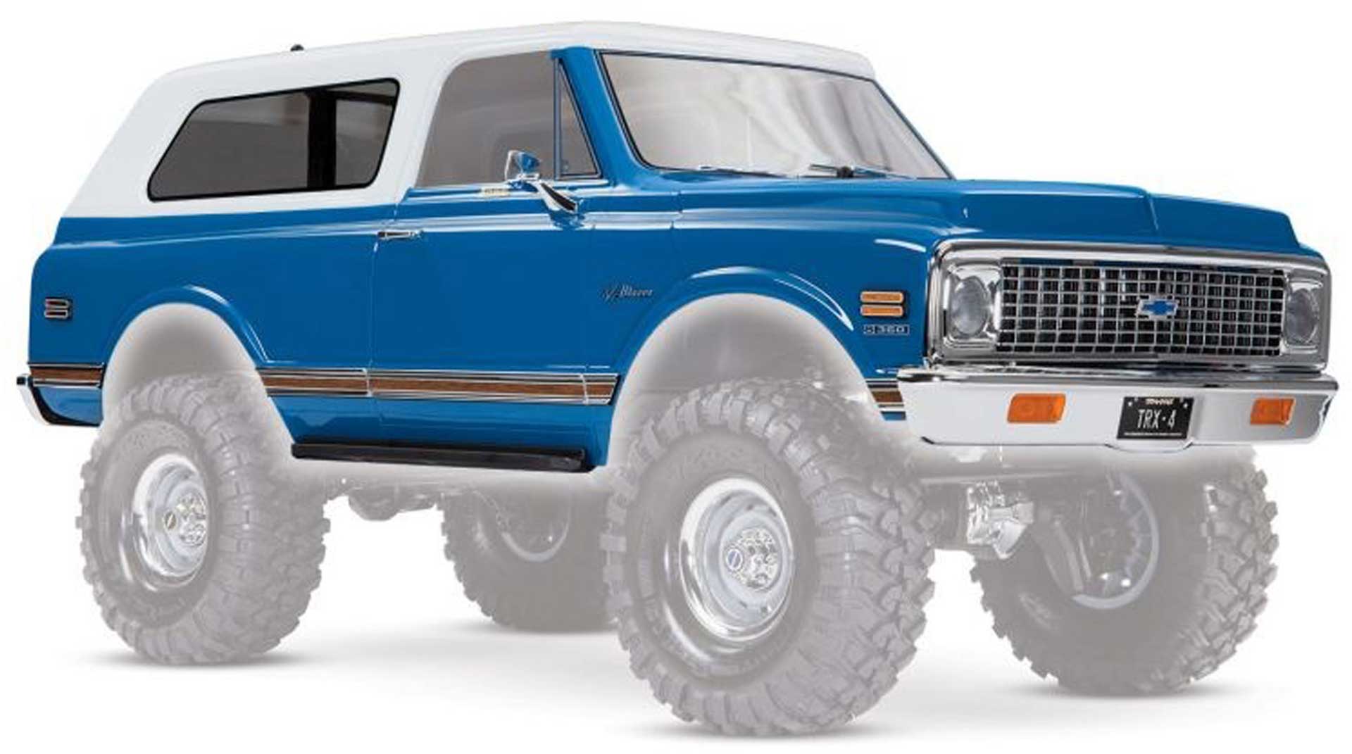 TRAXXAS Body Chevrolet Blazer 1972 Blue ( Complete with parts )