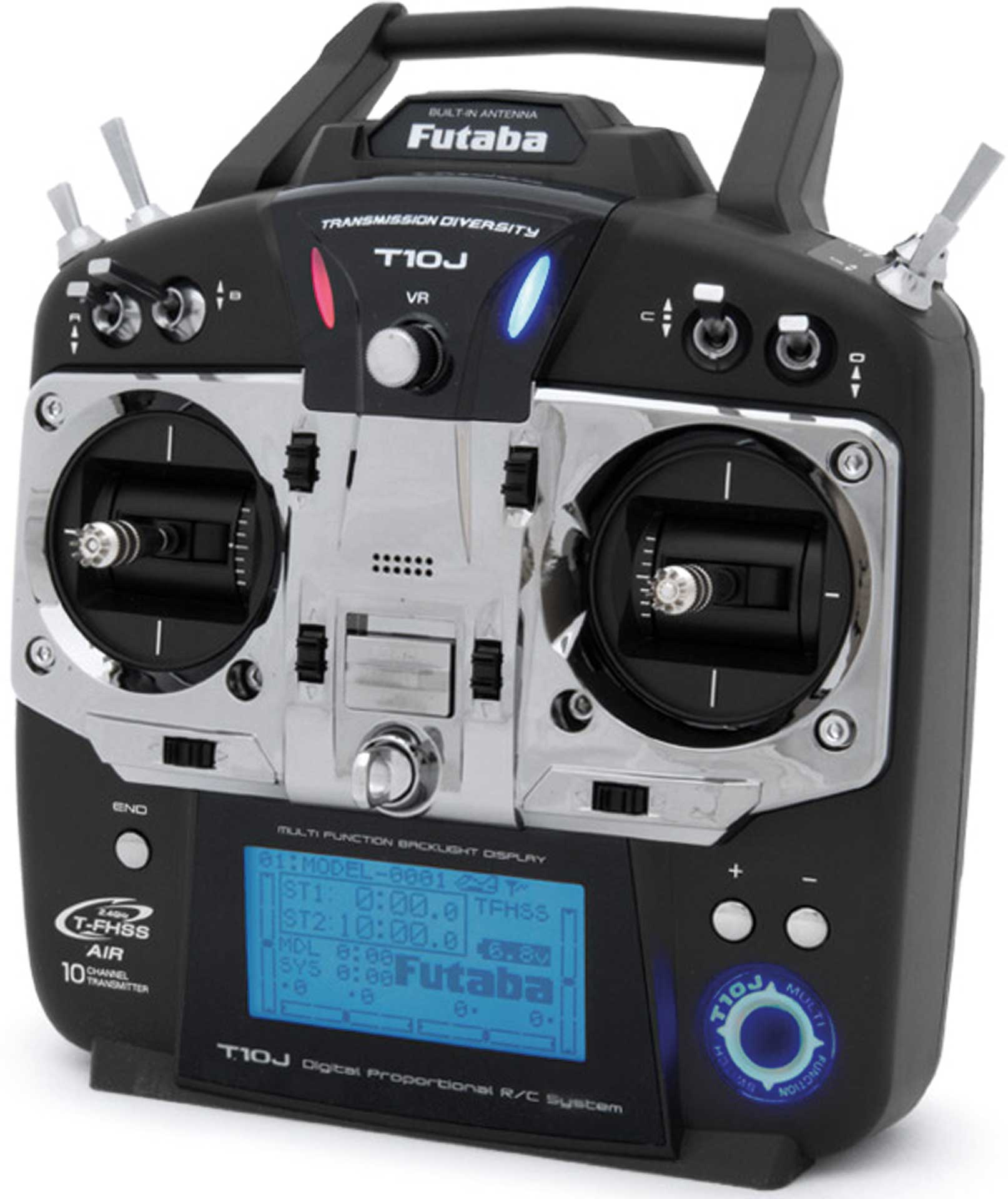 FUTABA T10J T-FHSS Mode 2 with R3008SB T-FHSS Air WITHOUT transmitter battery!