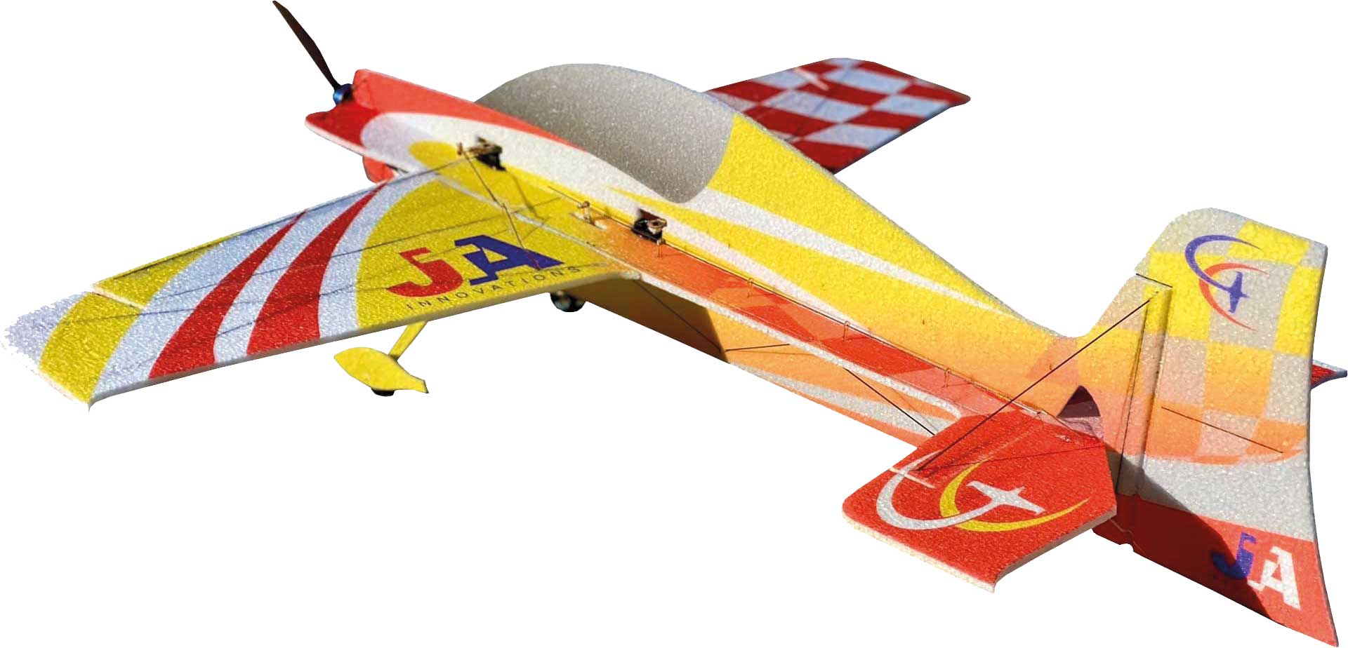 JTA Innovations Gamebird ( jaune/rouge) new 33" EPP Modèle acrobatique 3D
