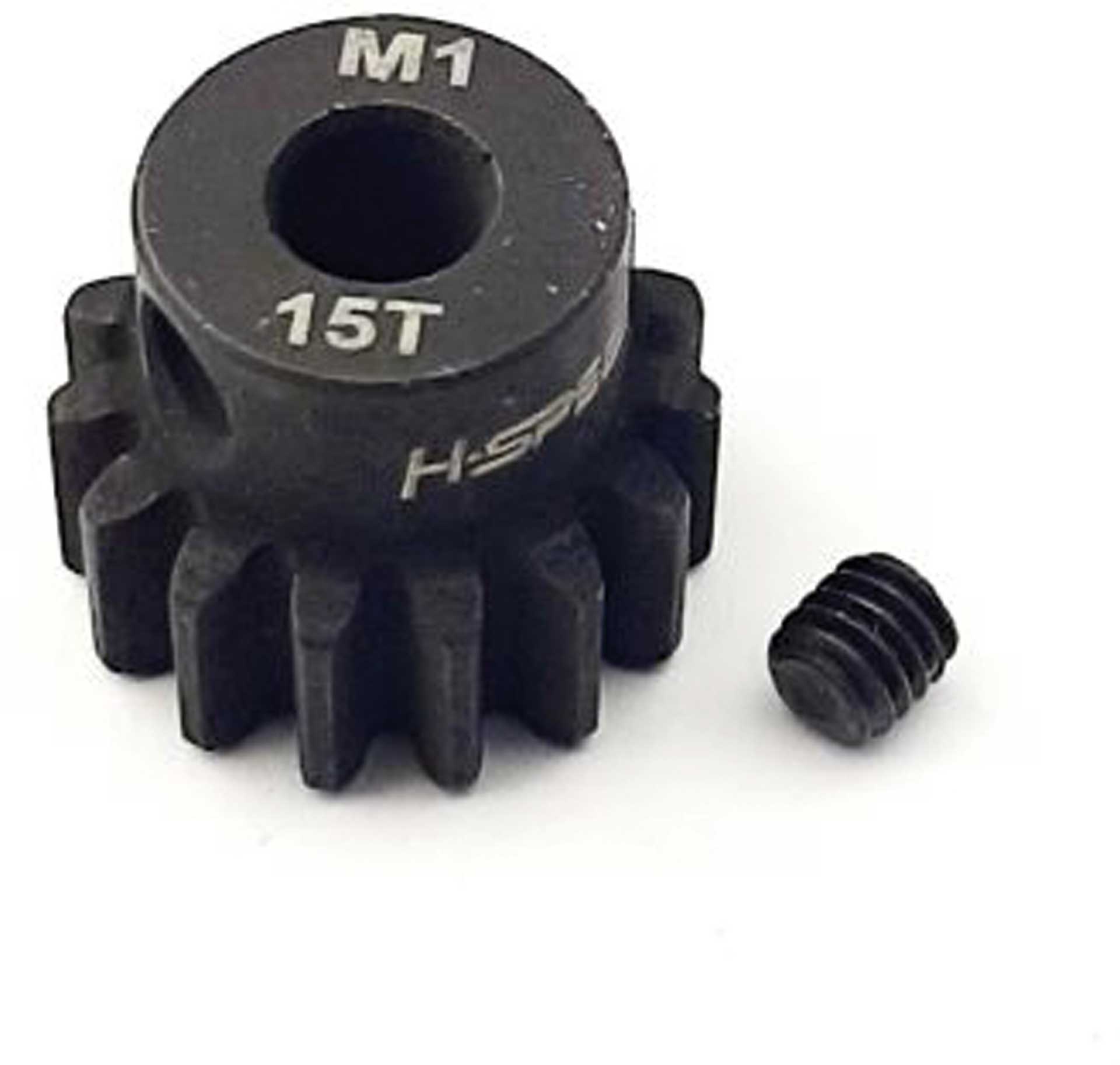 H-Speed Stahlritzel 15 Zähne Modul 1 Bohrung 5mm