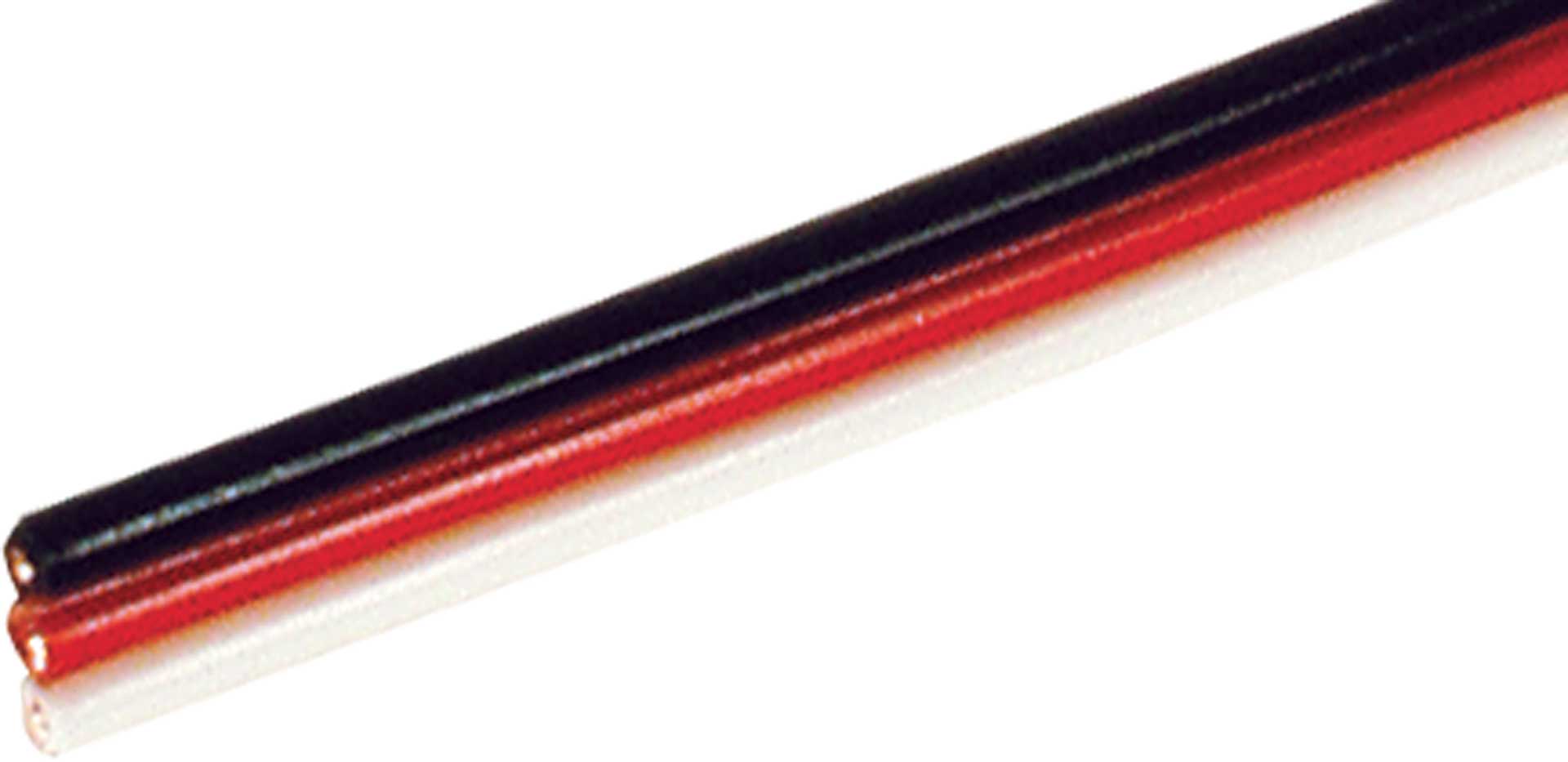 Robbe Modellsport Servokabel Futaba 50 Meter flach 0,5mm² (20AWG) PVC Meterware