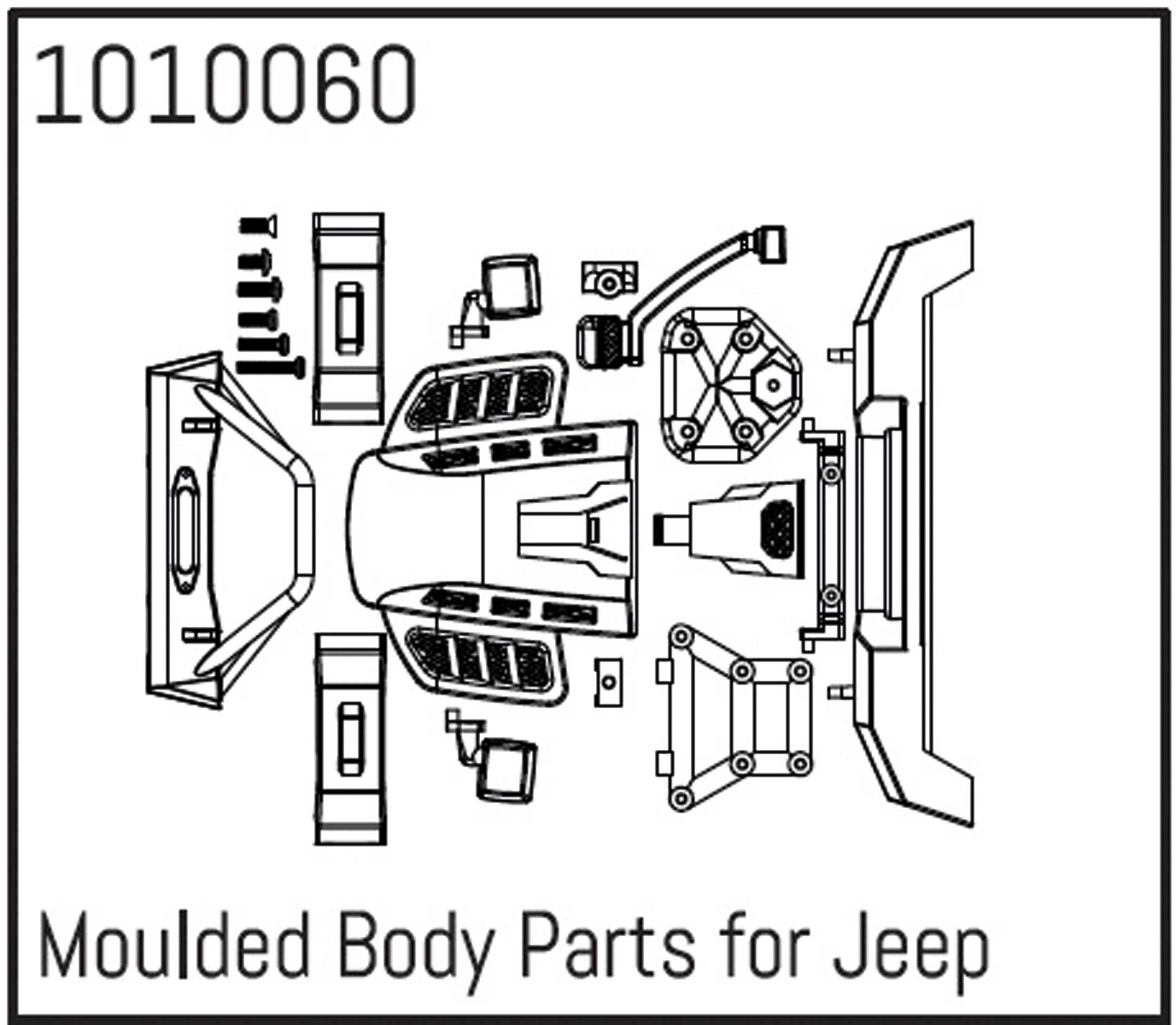ABSIMA Moulded Body Parts for Wrangler