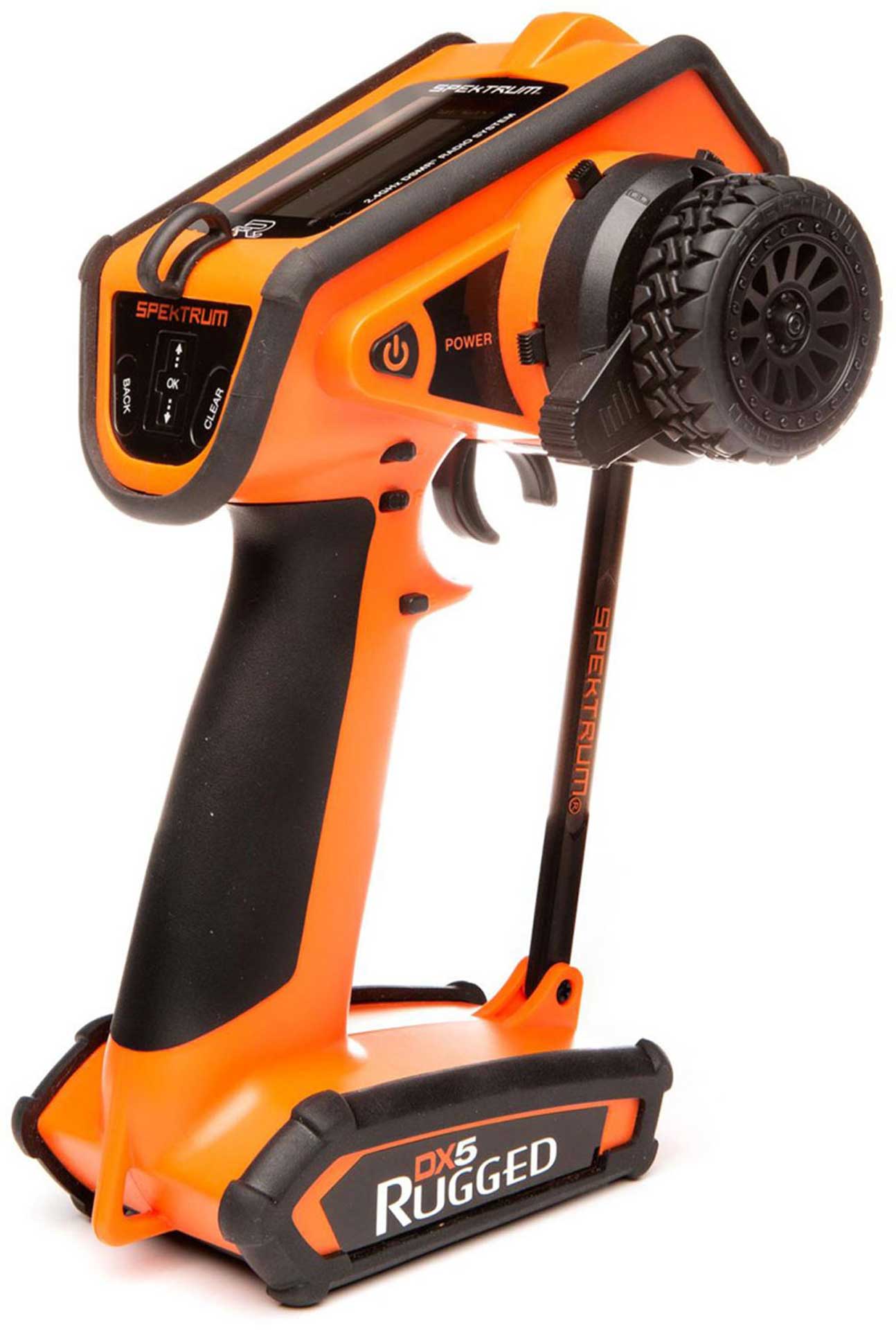 SPEKTRUM DX5 RUGGED DSMR TX ONLY INTL ORANGE SPECIAL EDITION  RADIOCOMMANDE RC 2,4GHZ