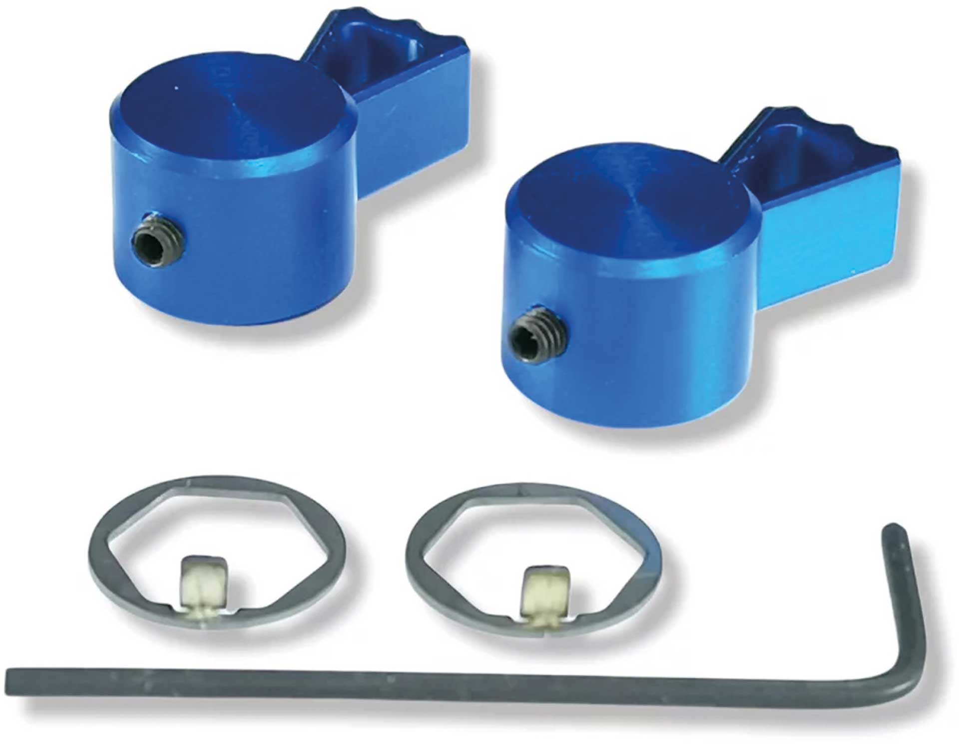 HACKER Kit d'encodeurs en aluminium bleu DS-12