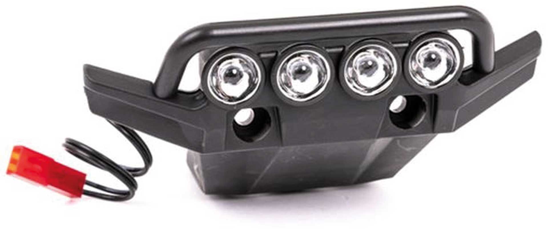 TRAXXAS BUMPER + FRONT BRACKET WITH LED LIGHT MOUNTING 4WD RUSTLER