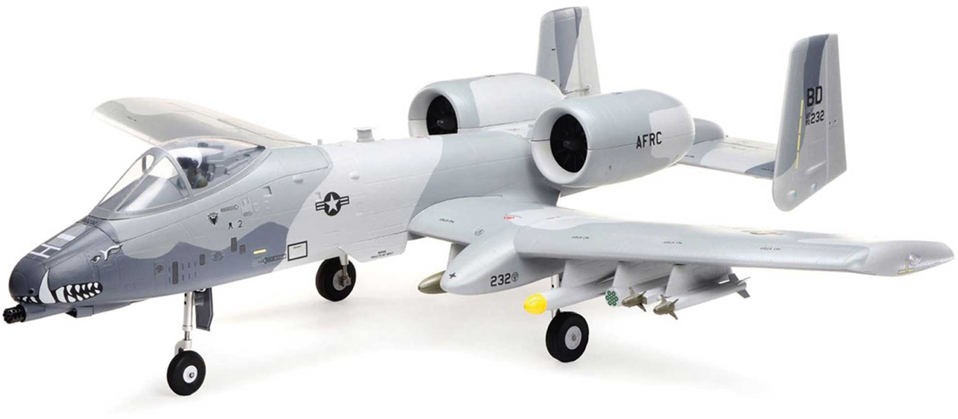 E-FLITE A-10 THUNDERBOLT II 64MM EDF BNF BASIC WITH AS3X AND SAFE SELECT