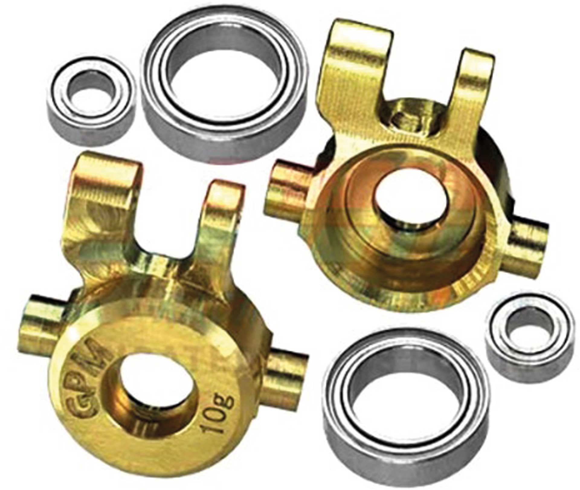 GPM Steering arm brass with ball bearing front (10g each) TRX-4M