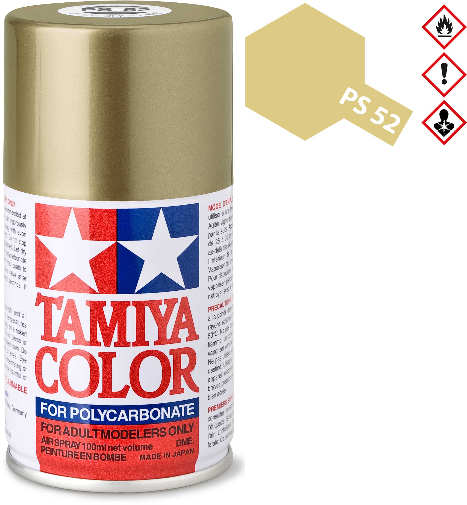TAMIYA PS-52 Champagner Gold Polycarbonat Spray 100ml