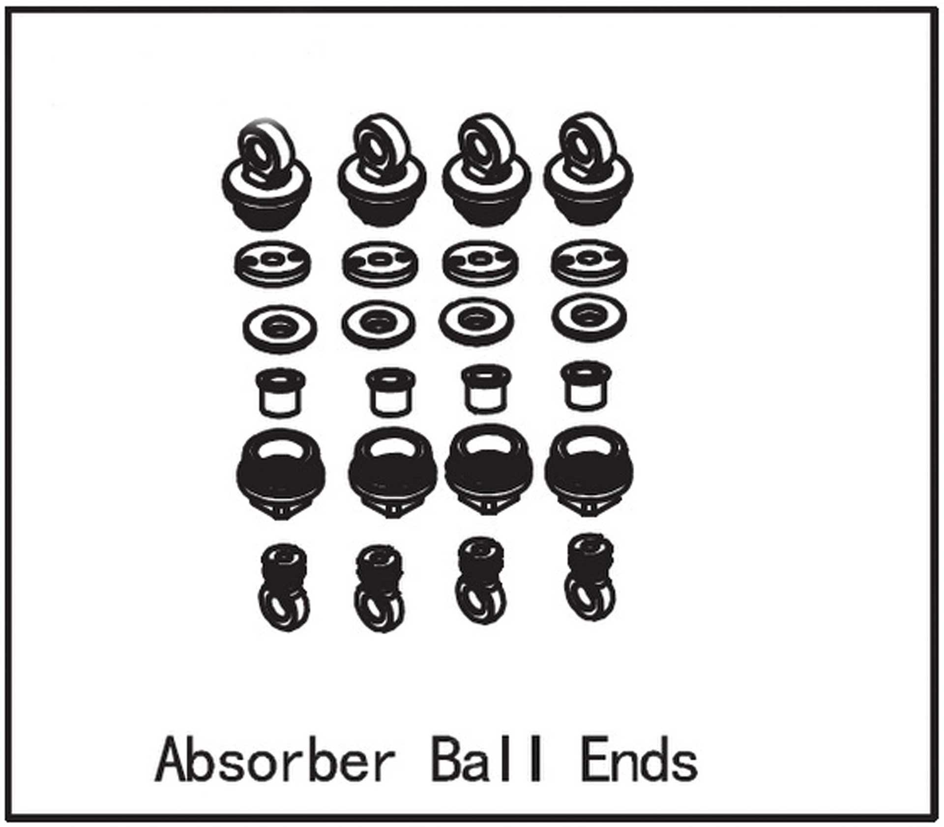 ABSIMA Shock absorber ball heads