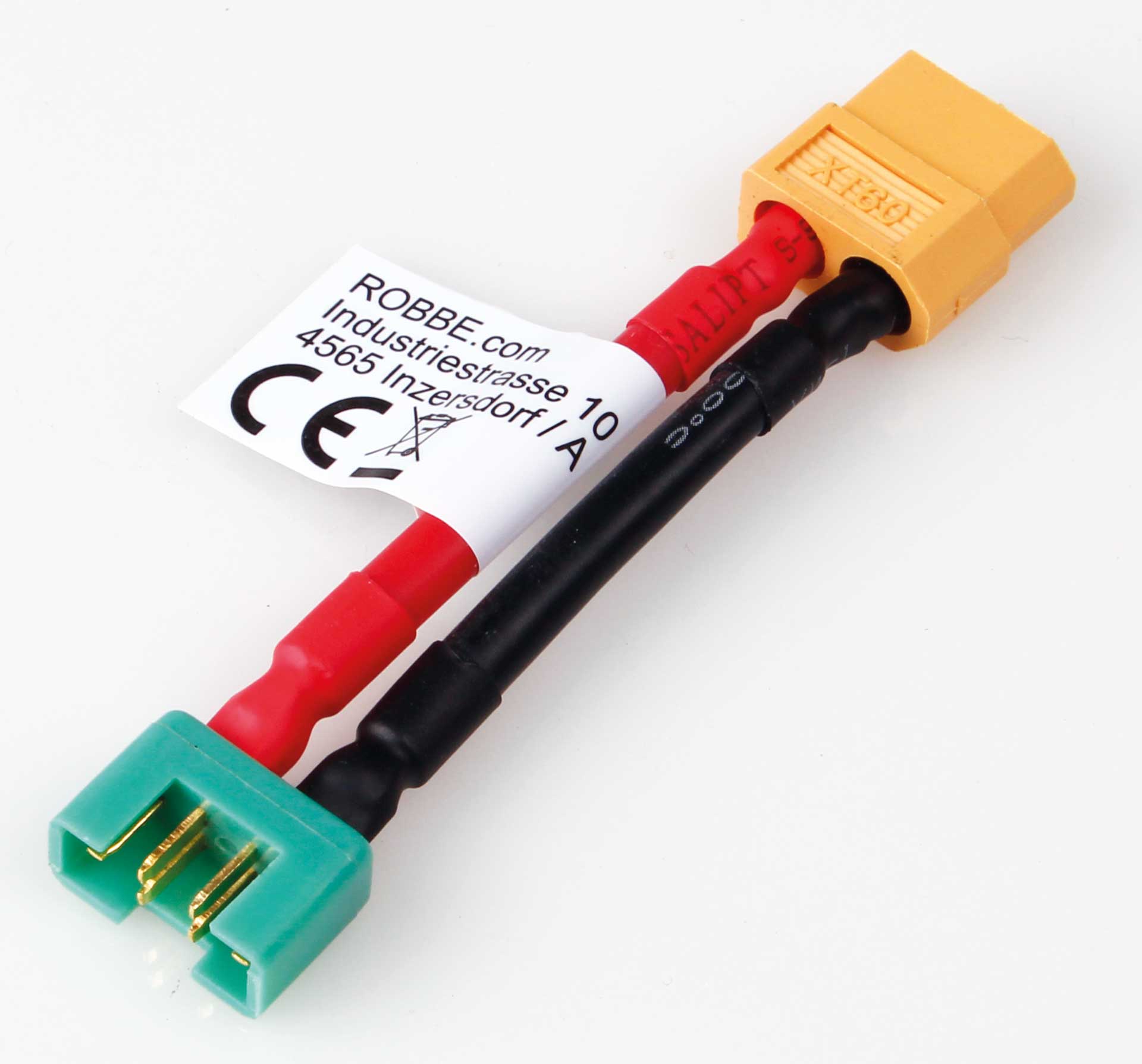 Robbe Modellsport Adapter cable XT-60 female to MPX male 30mm cable length 12AWG 1pcs
