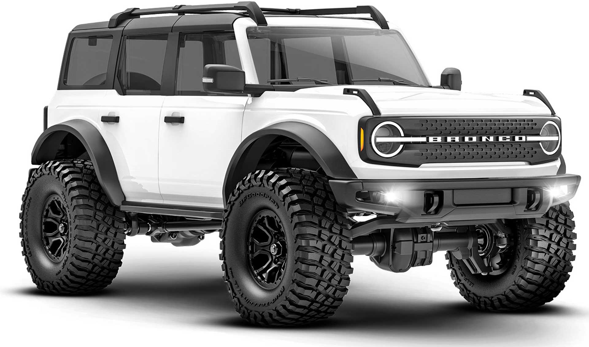 TRAXXAS TRX-4M Ford Bronco blanc 1/18 4WD RTR Scale Crawler avec batterie/chargeur