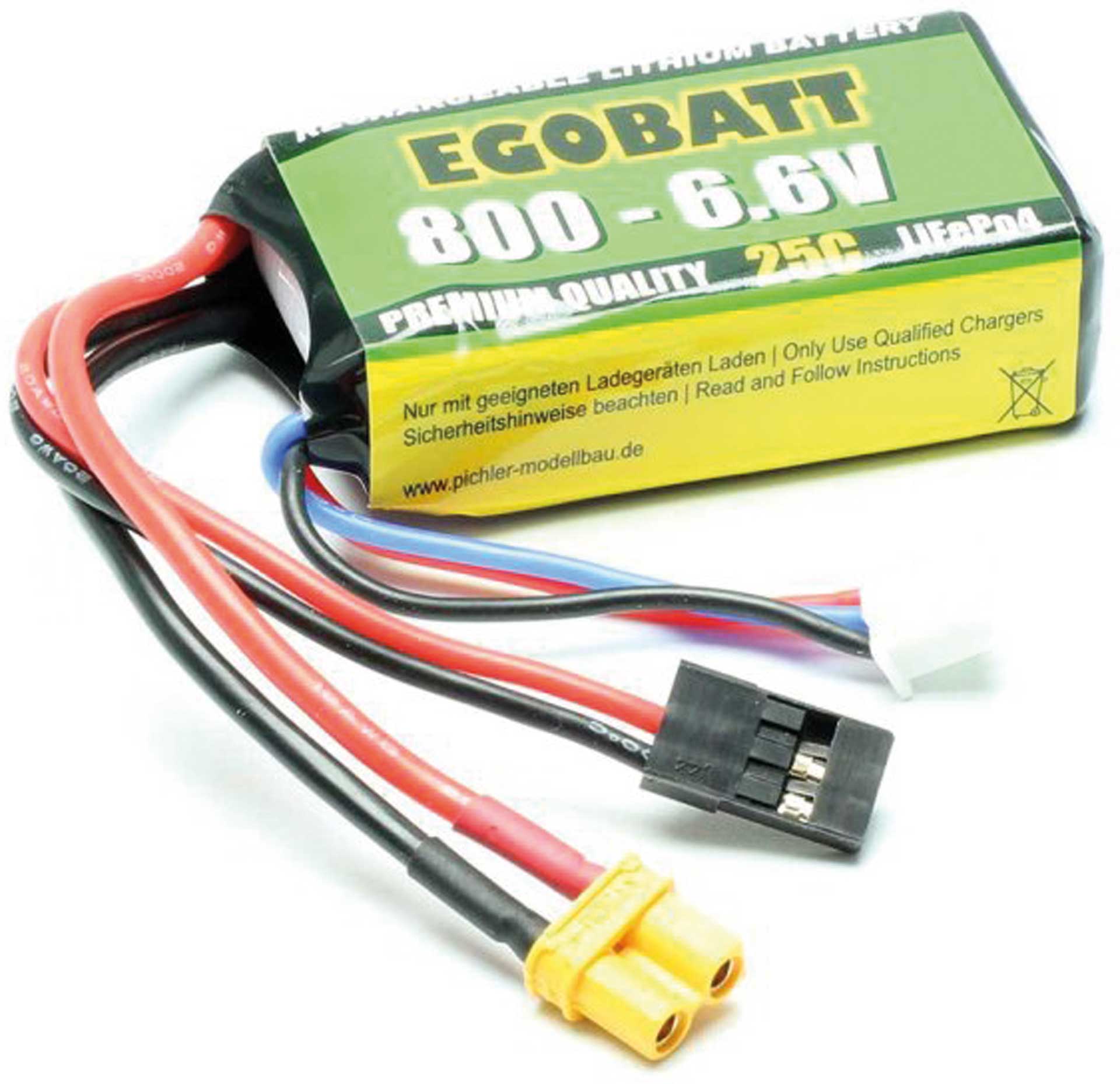 Pichler LiFe battery EGOBATT 800 - 6.6V (25C)