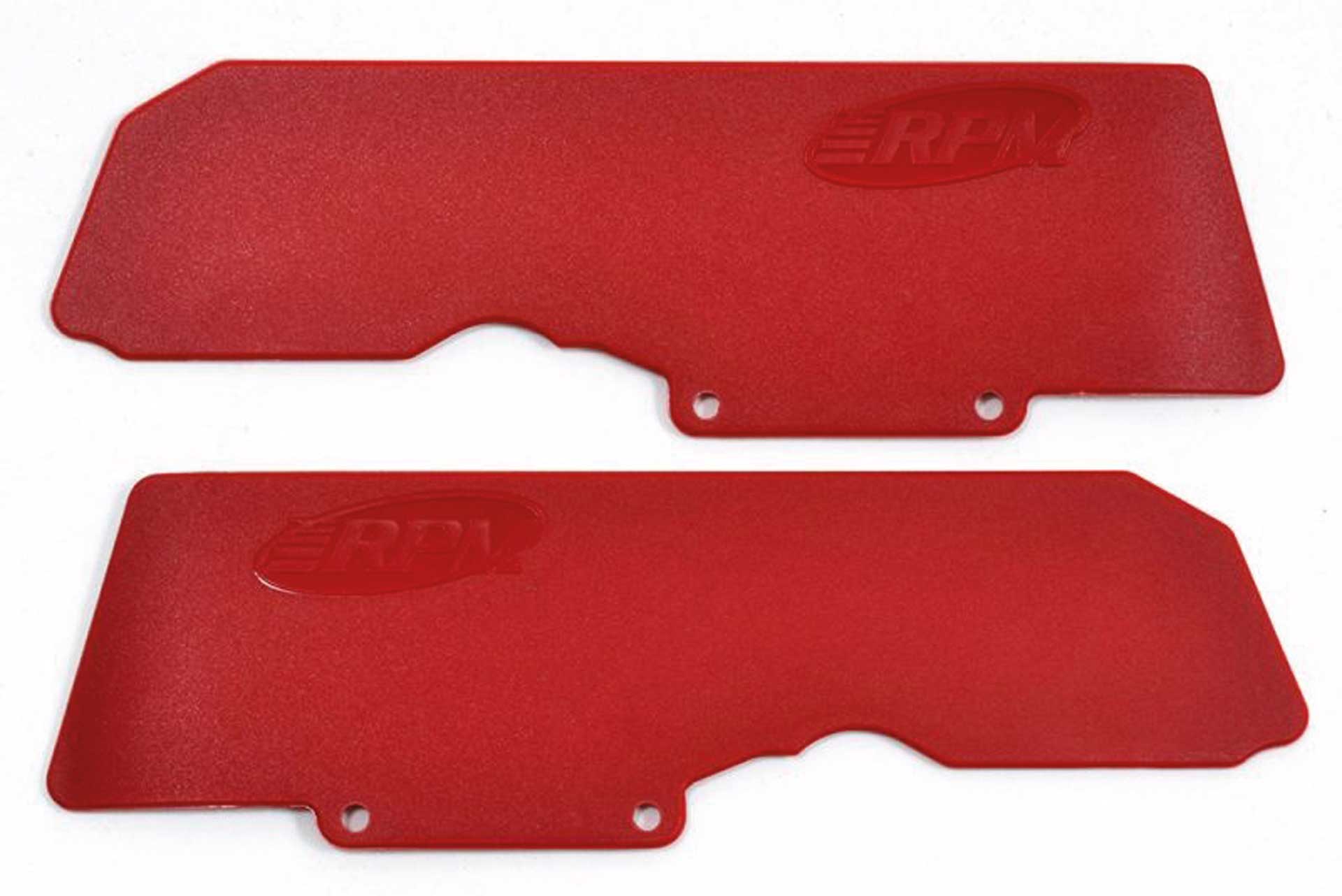 RPM MUD GUARDS RED FOR REAR WISHBONE V5/EXB VERSIONS OF 6S ARRMA KRATON / OUTCAST / NOTORIOUS / FIRETEAM / TALION