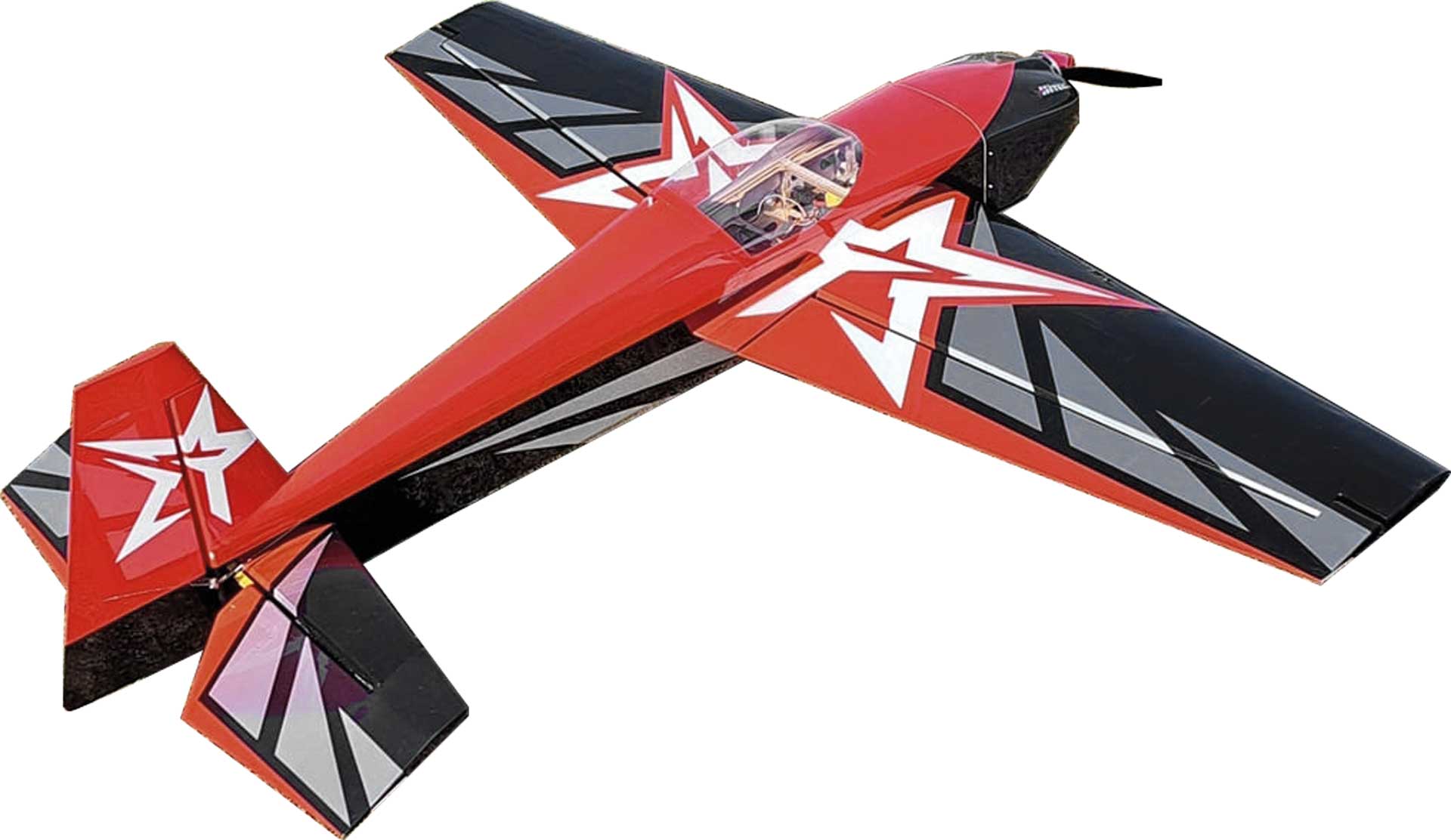 AJ AIRCRAFT Slick 540 51" ARF Rot/Schwarz Kunstflugmodell